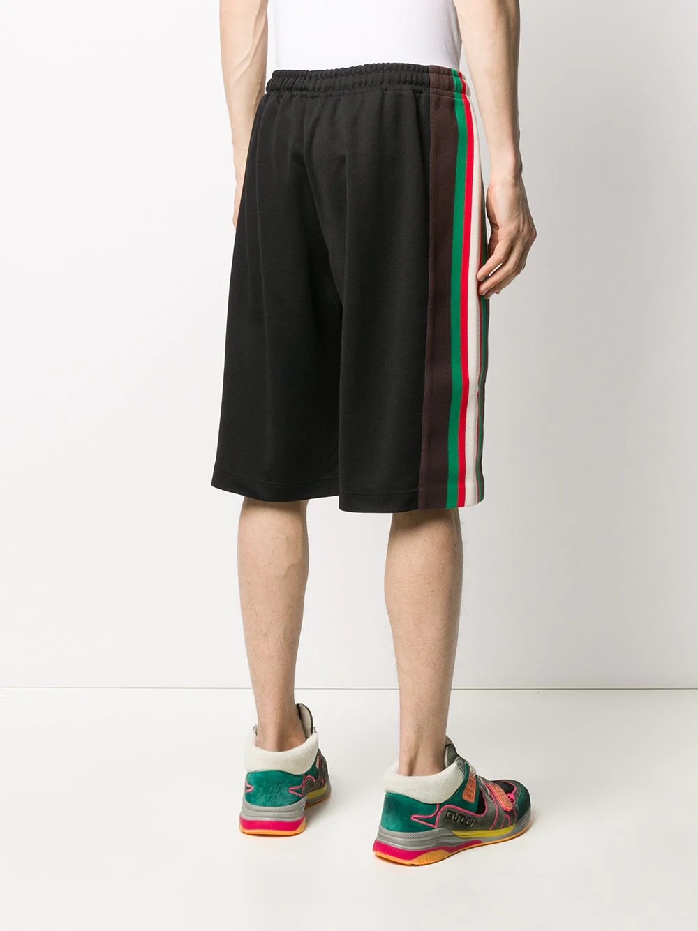 Web stripe track shorts - 4