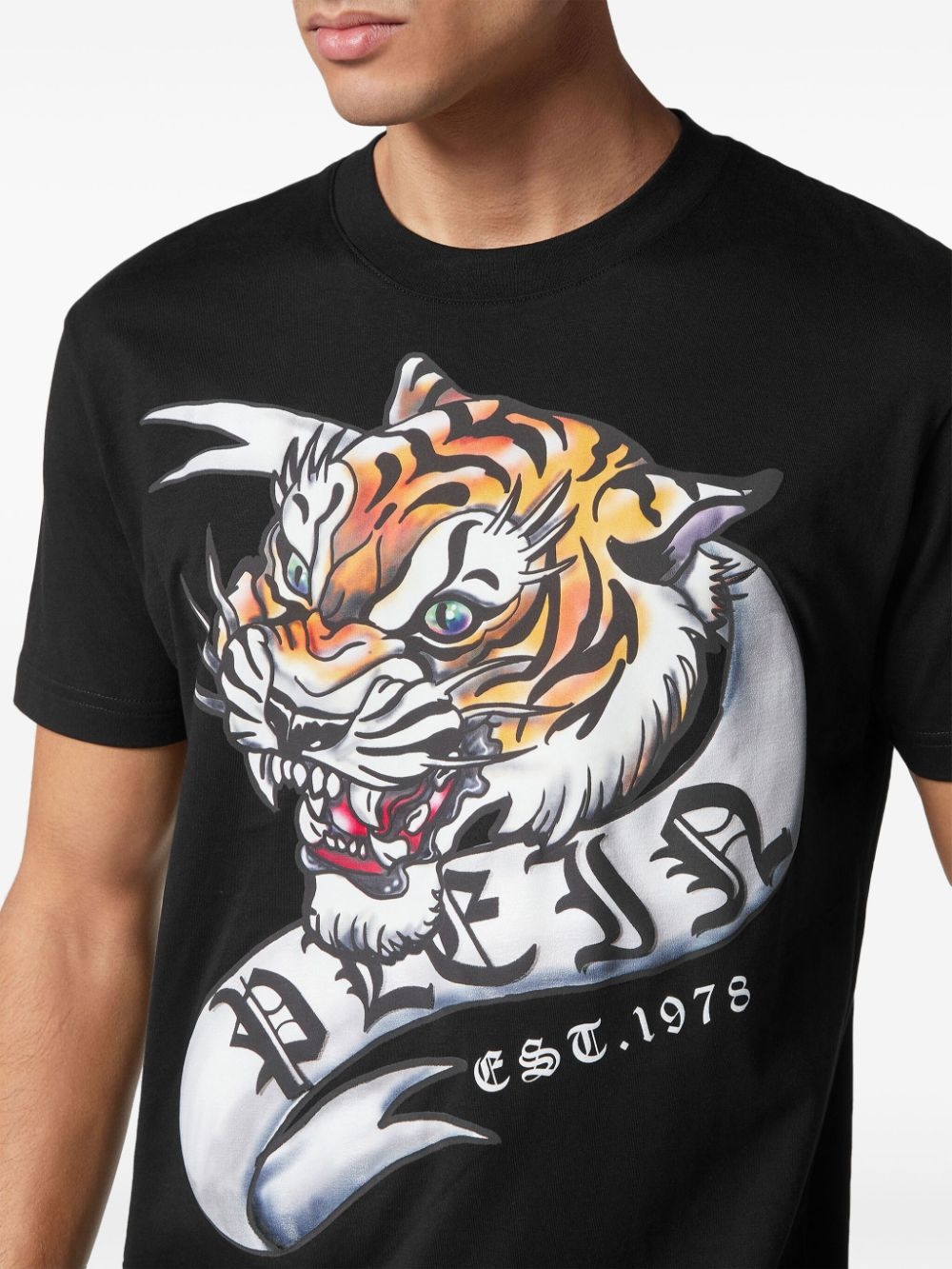 SS Tattoo tiger-printed t-shirt - 4