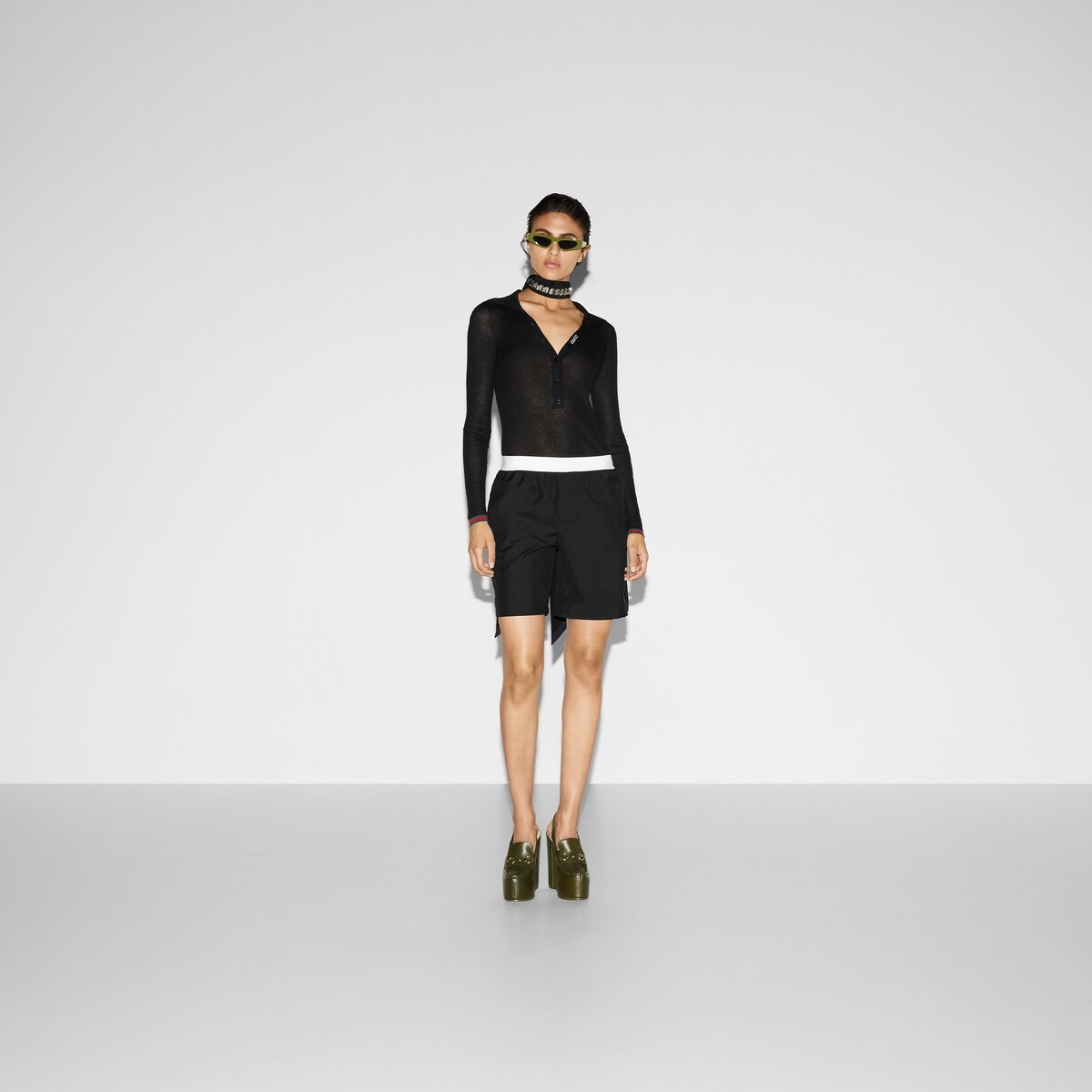 Light wool boxer-style shorts - 2