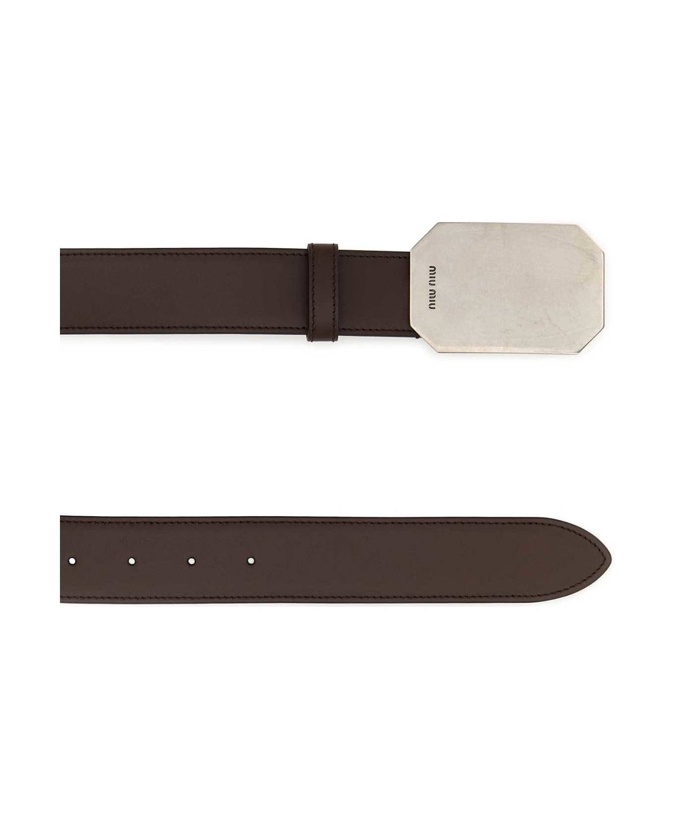 Brown Leather Belt - 2