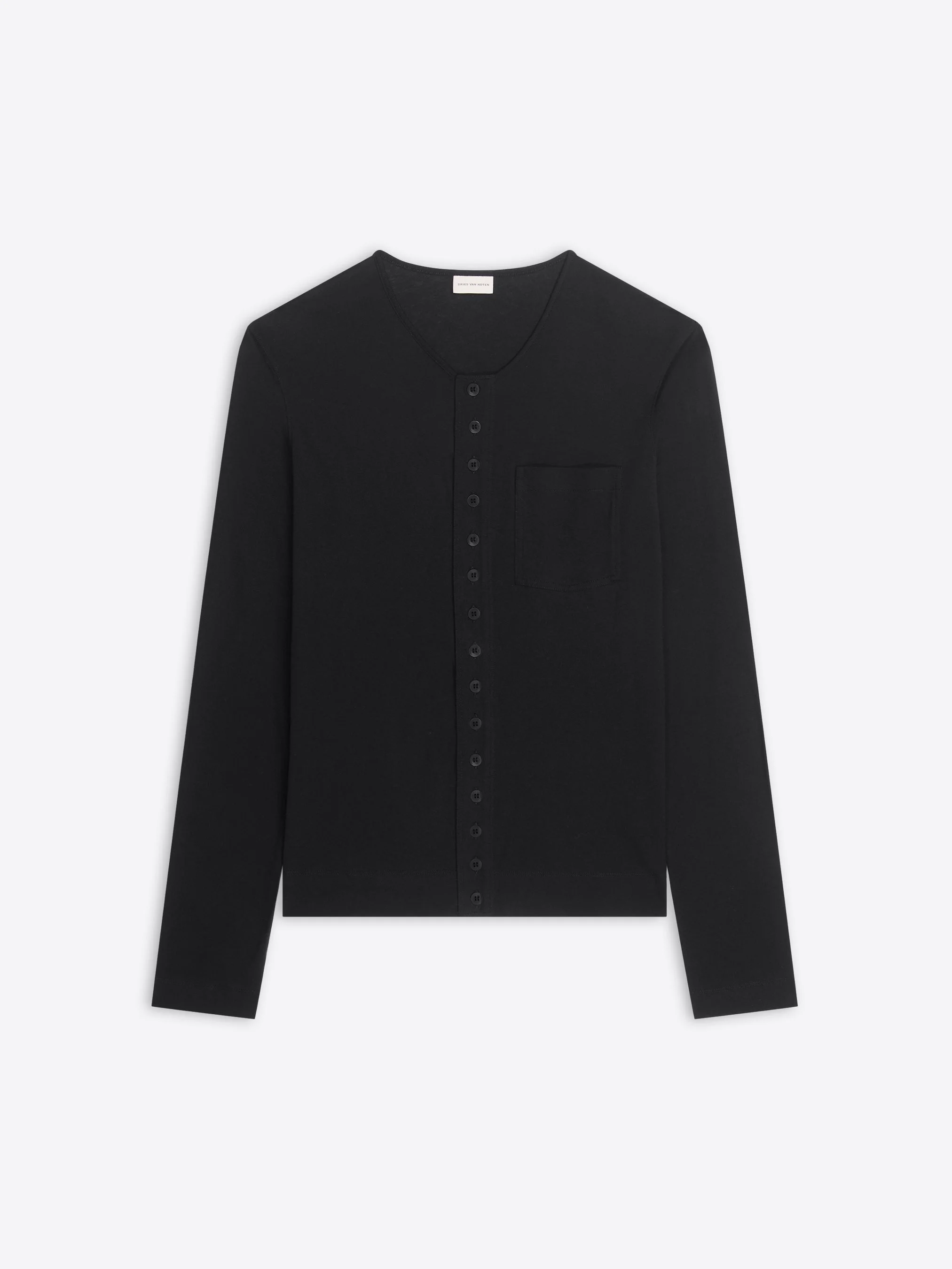 FITTED JERSEY CARDIGAN - 1