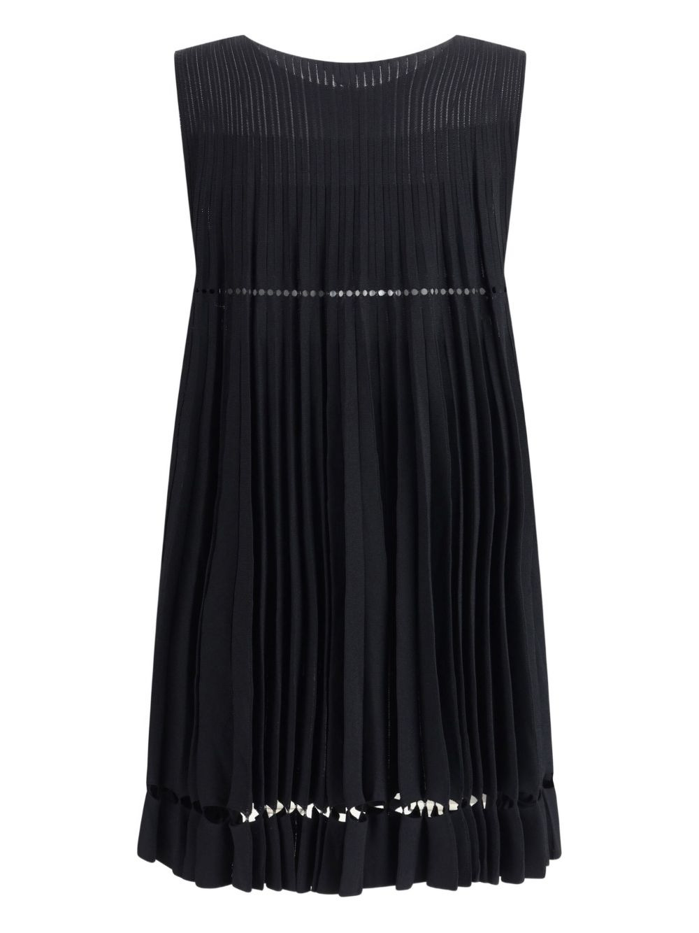 pointelle pleats dress - 2