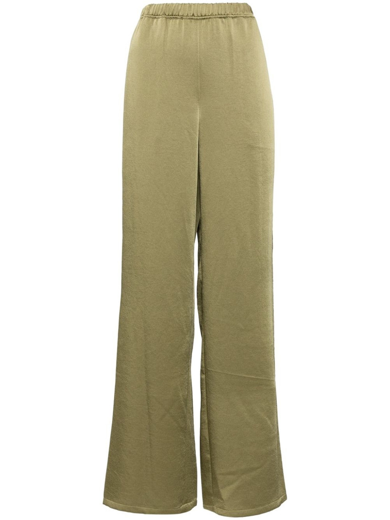 satin-finish straight trousers 1
