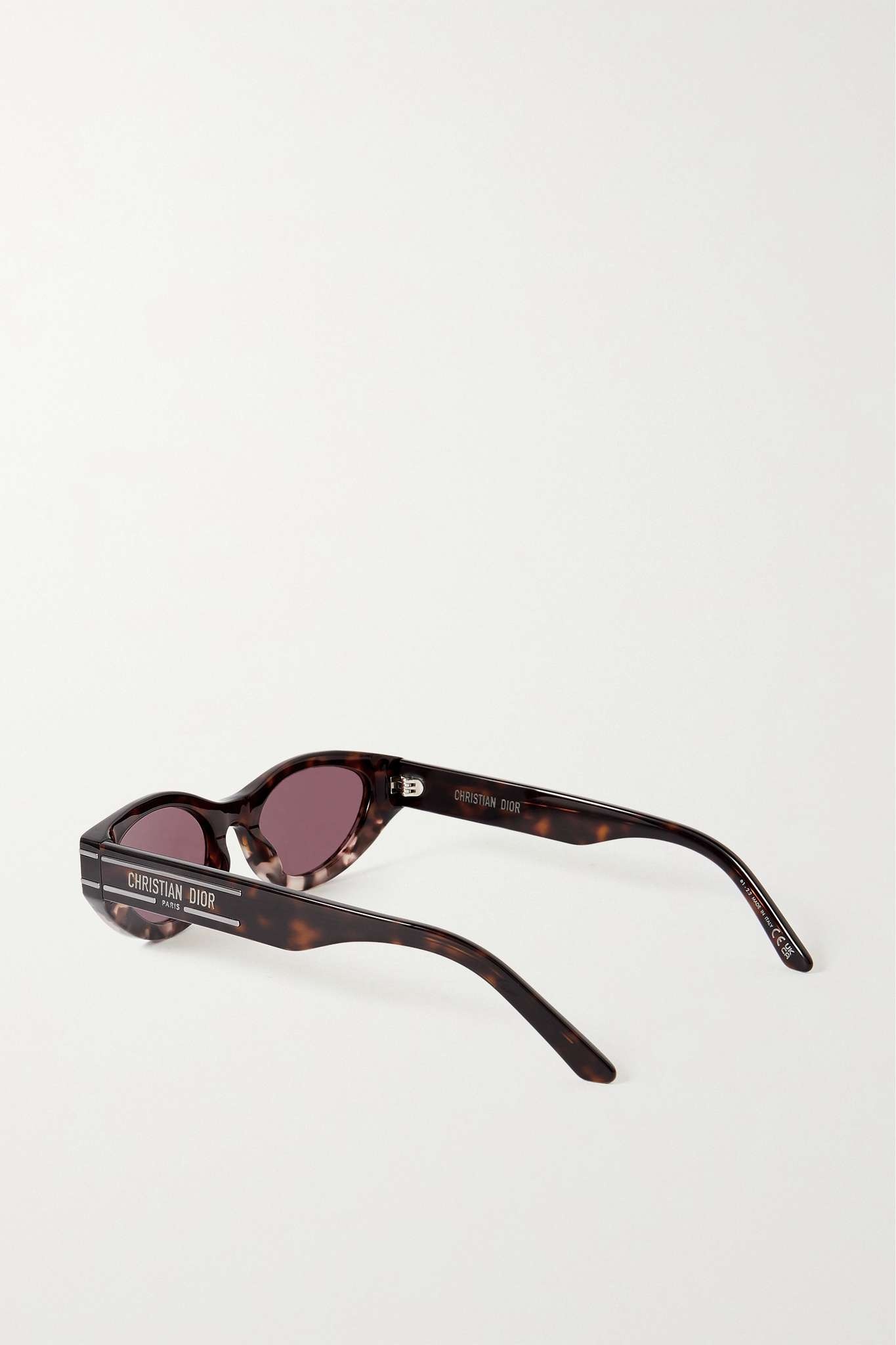 DiorSignature B5I oval-frame tortoiseshell acetate sunglasses - 3