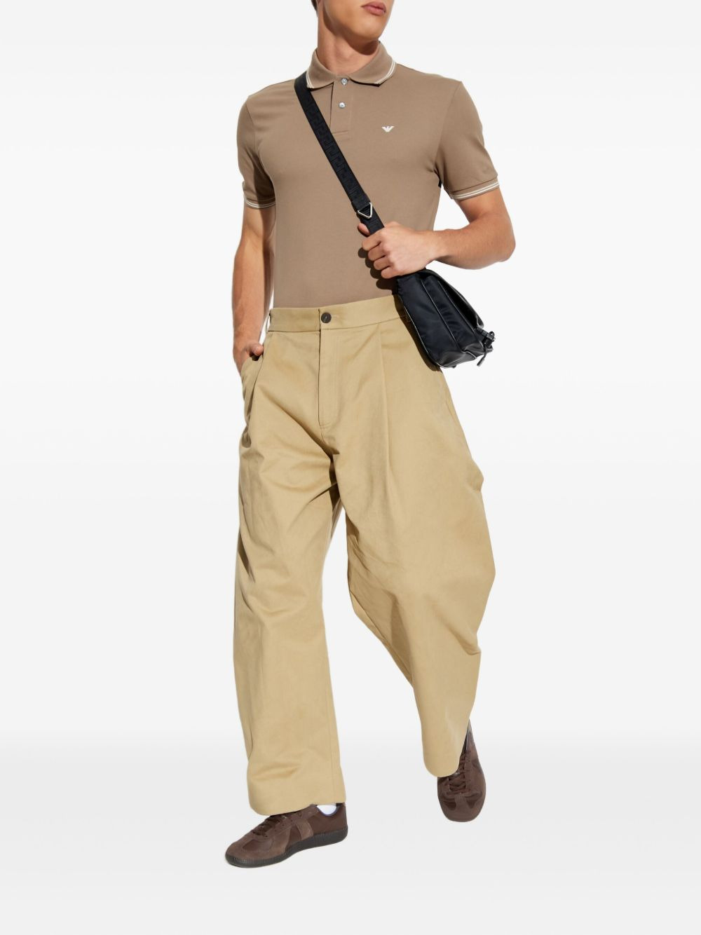 tipped-collar polo shirt - 2