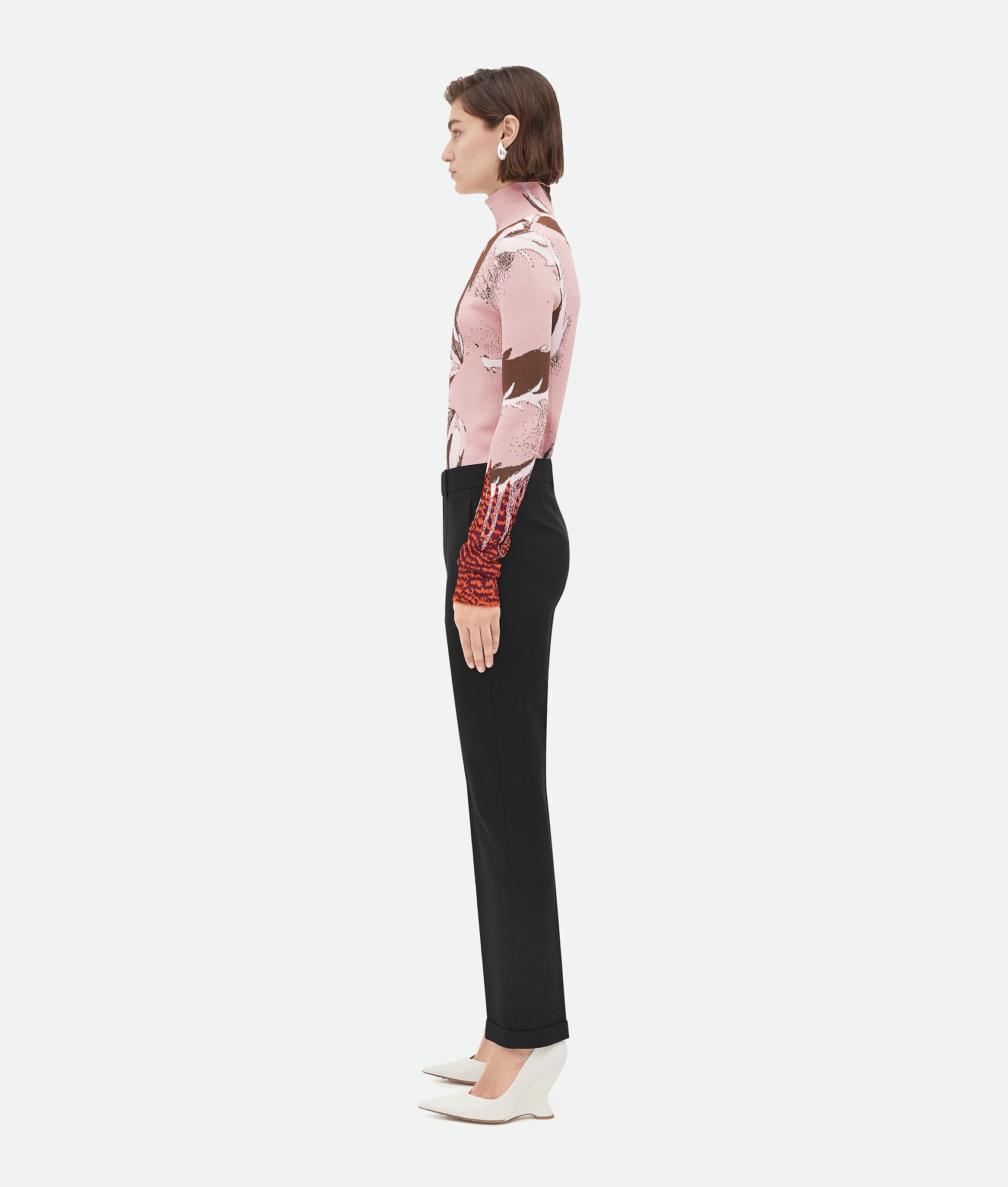 Slim Leg Light Wool Pants - 2