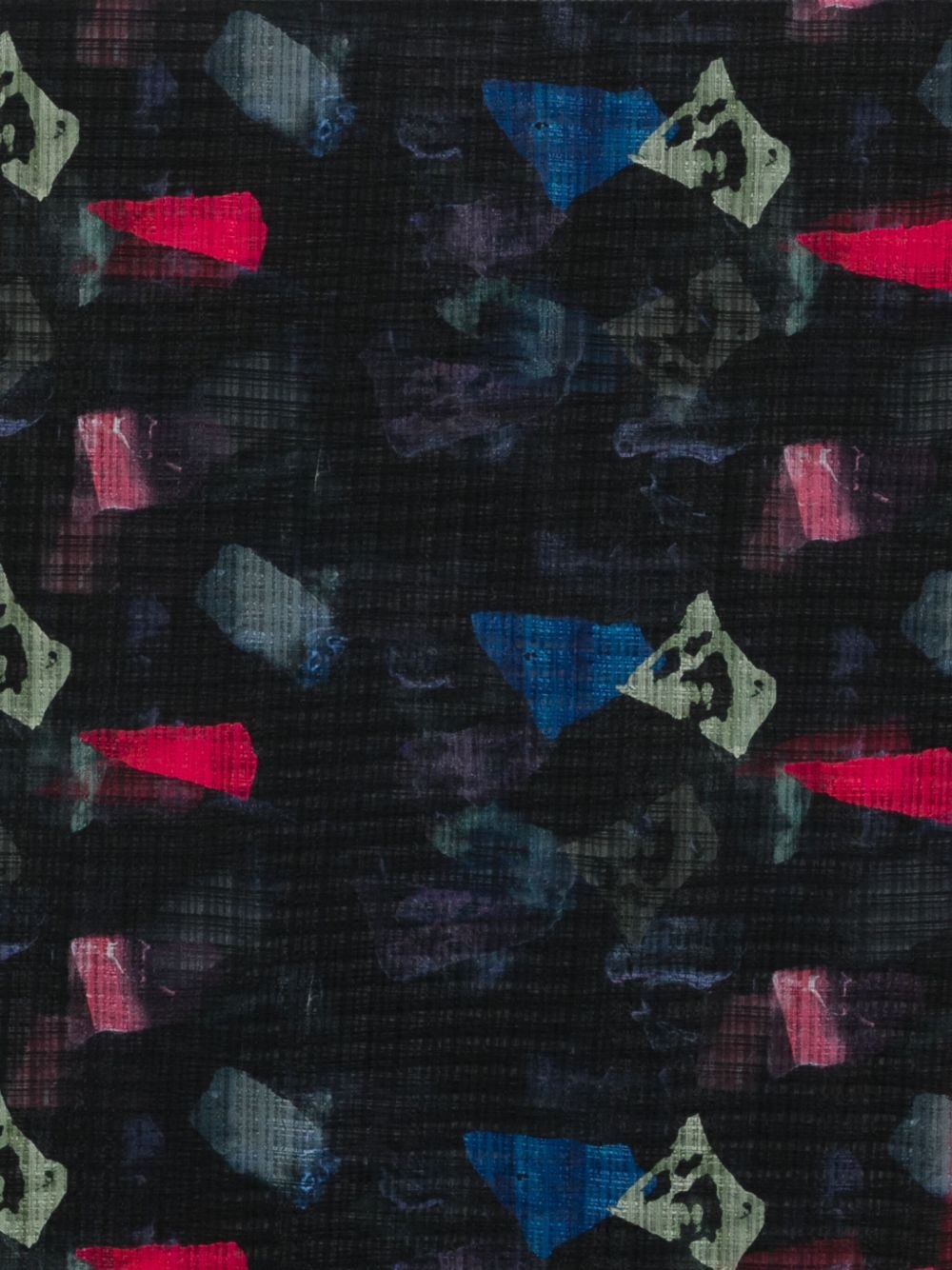abstract-print silk scarf - 2