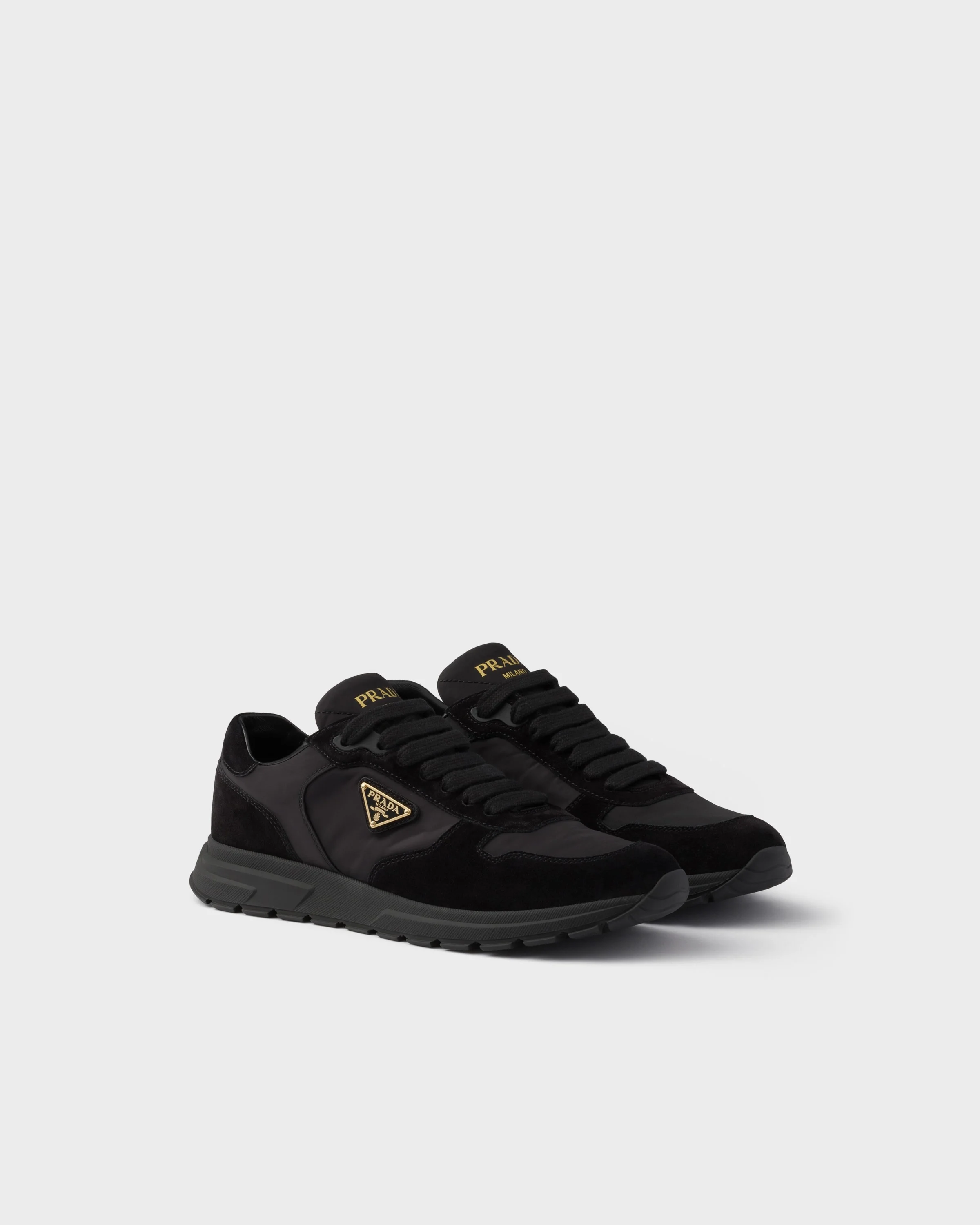 Prax 2.0 Re-Nylon and suede sneakers - 1