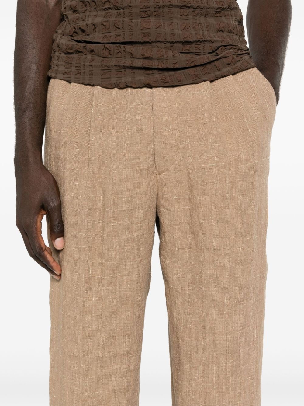 pleat-detail trousers - 5