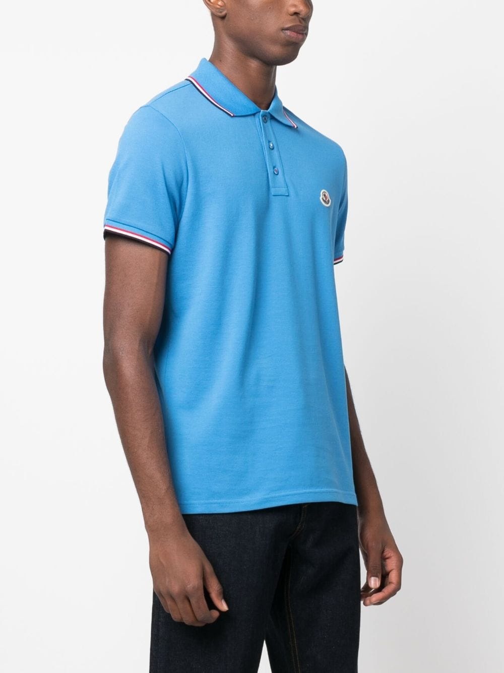 logo-appliquÃ© cotton polo shirt - 3
