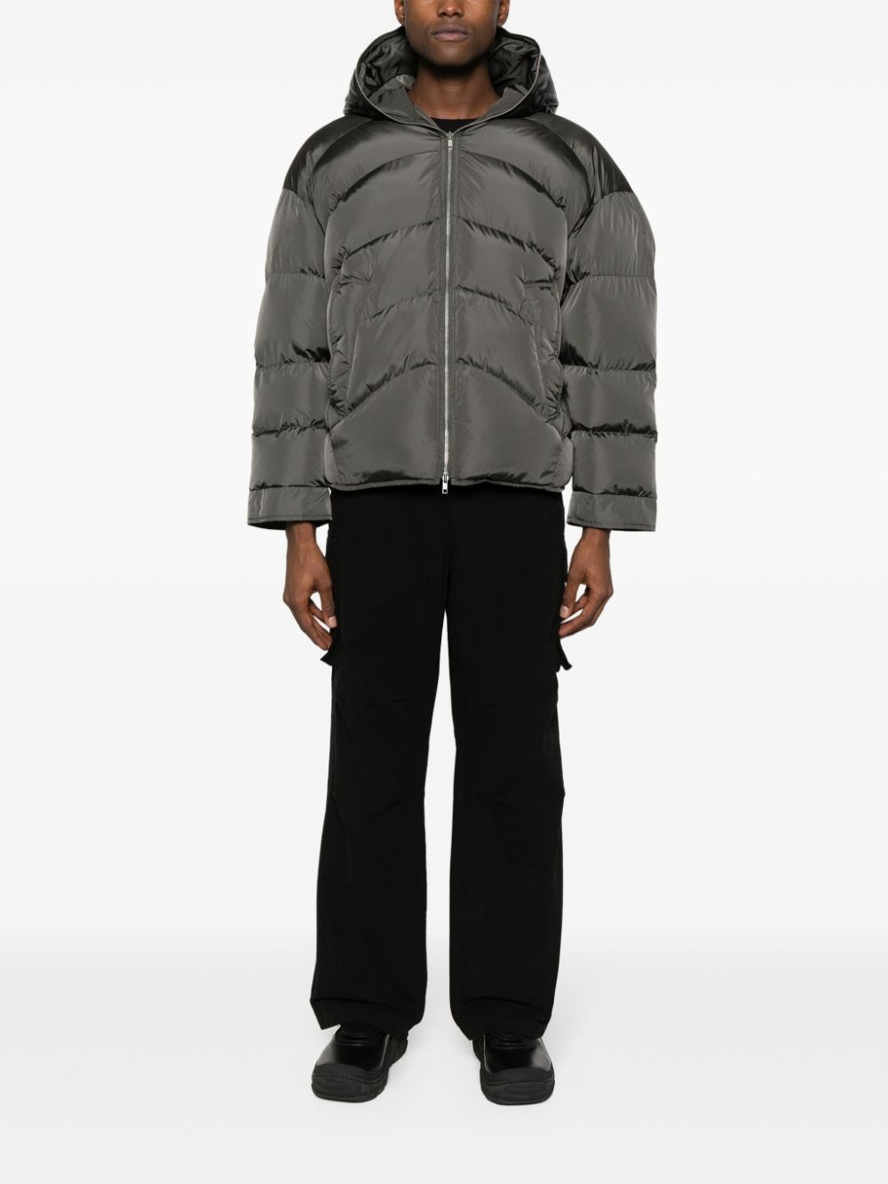 hooded padded jacket - 2