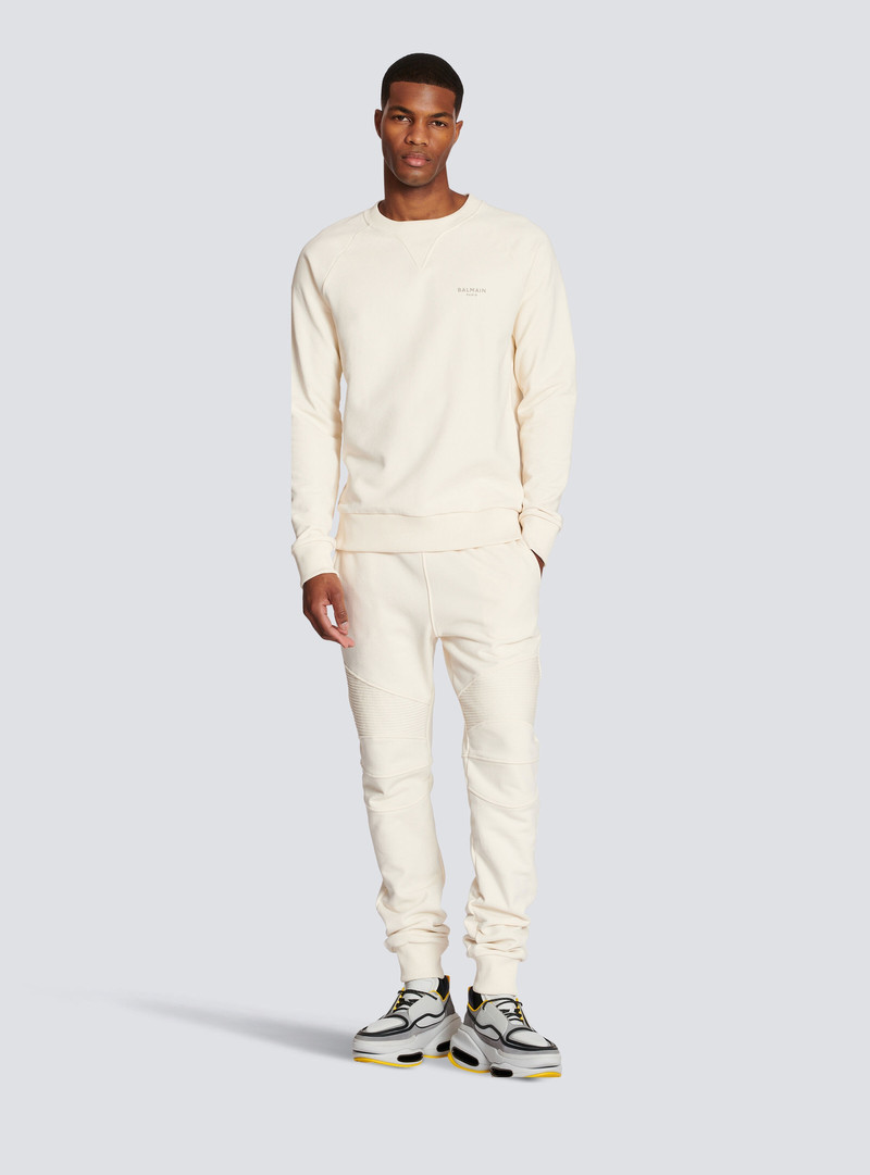 Balmain Cotton printed Balmain logo sweatshirt outlook