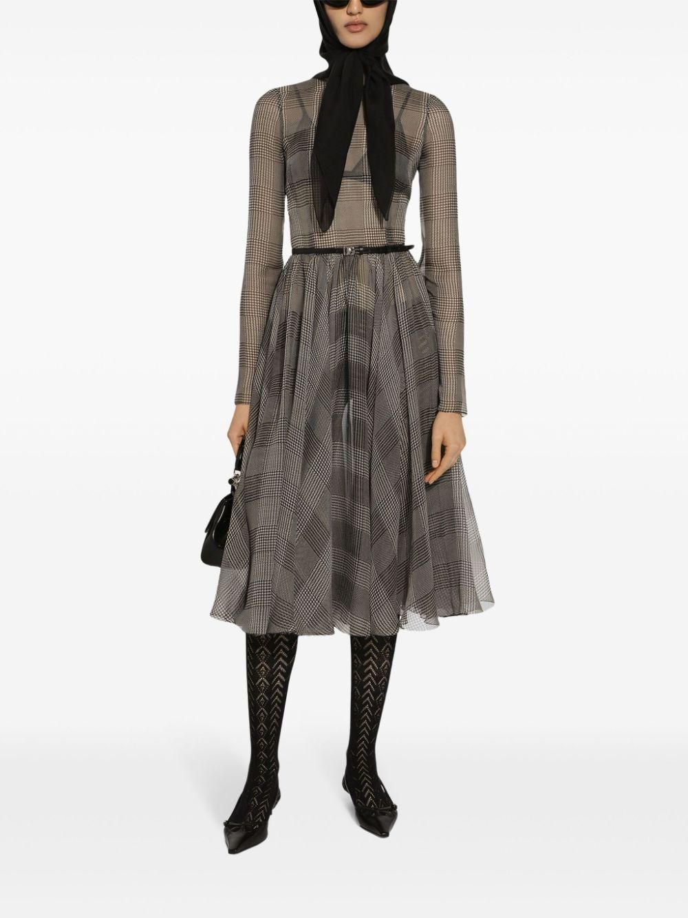 check-pattern dress - 2
