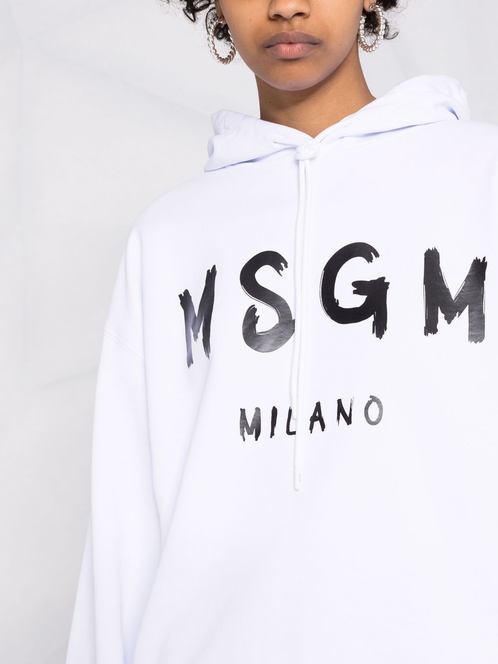 logo-print hoodie - 3