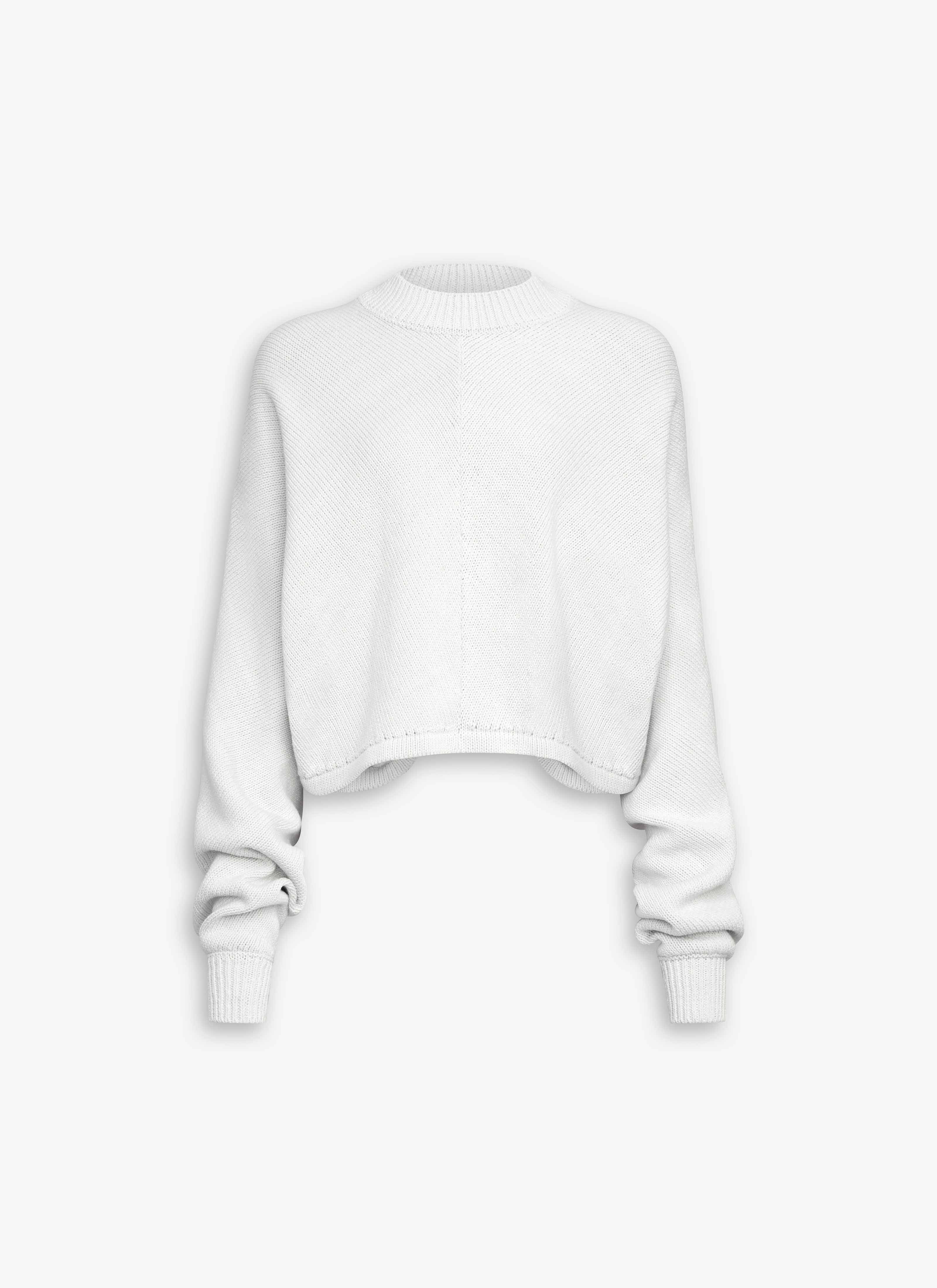 COTTON LINEN KNIT BARE BACK JUMPER - 1