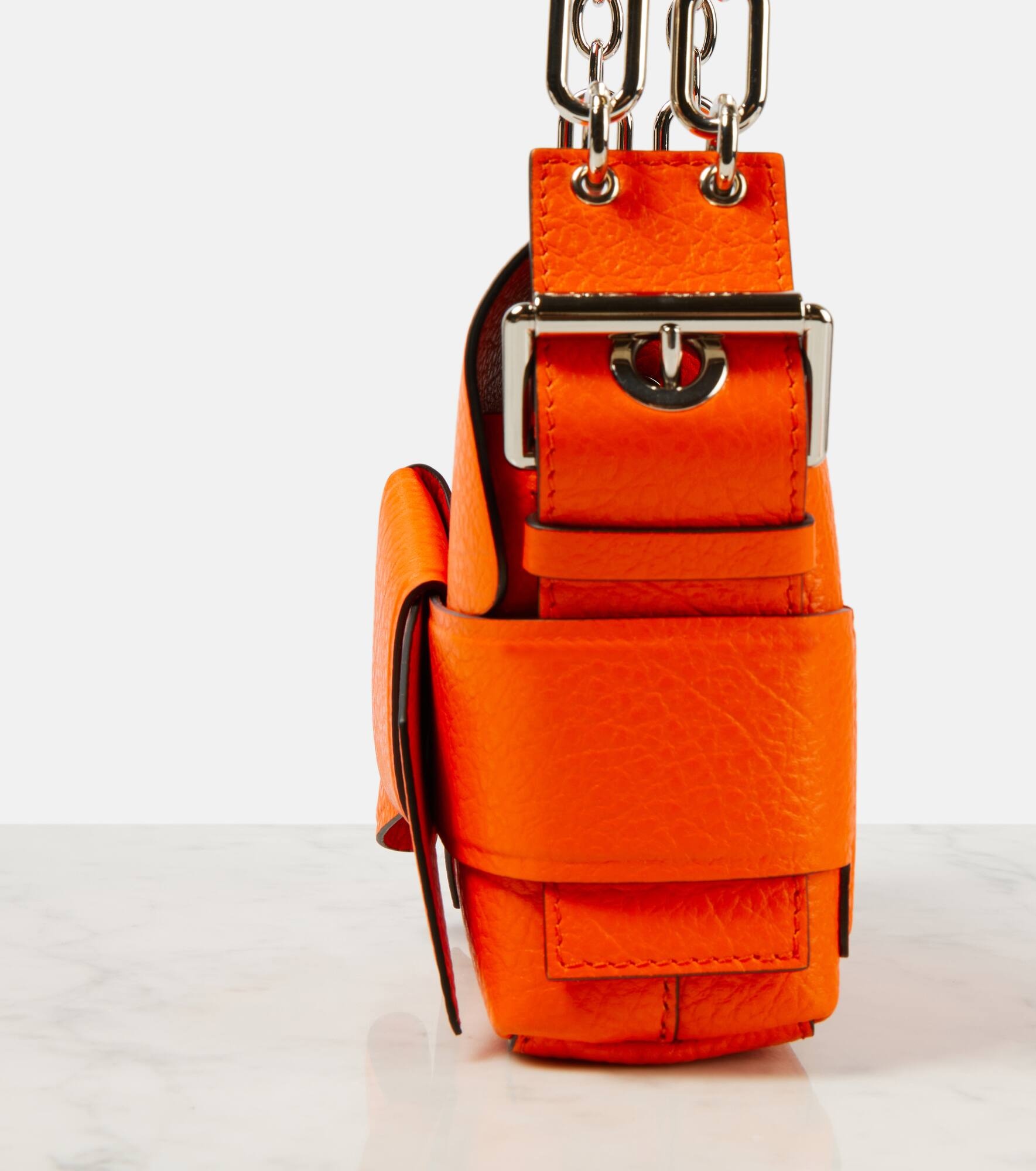 Musubi leather shoulder bag - 6