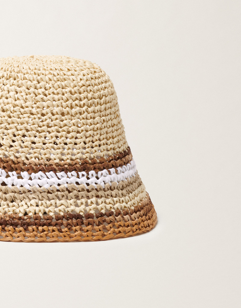 Crochet fisherman hat in raffia 3
