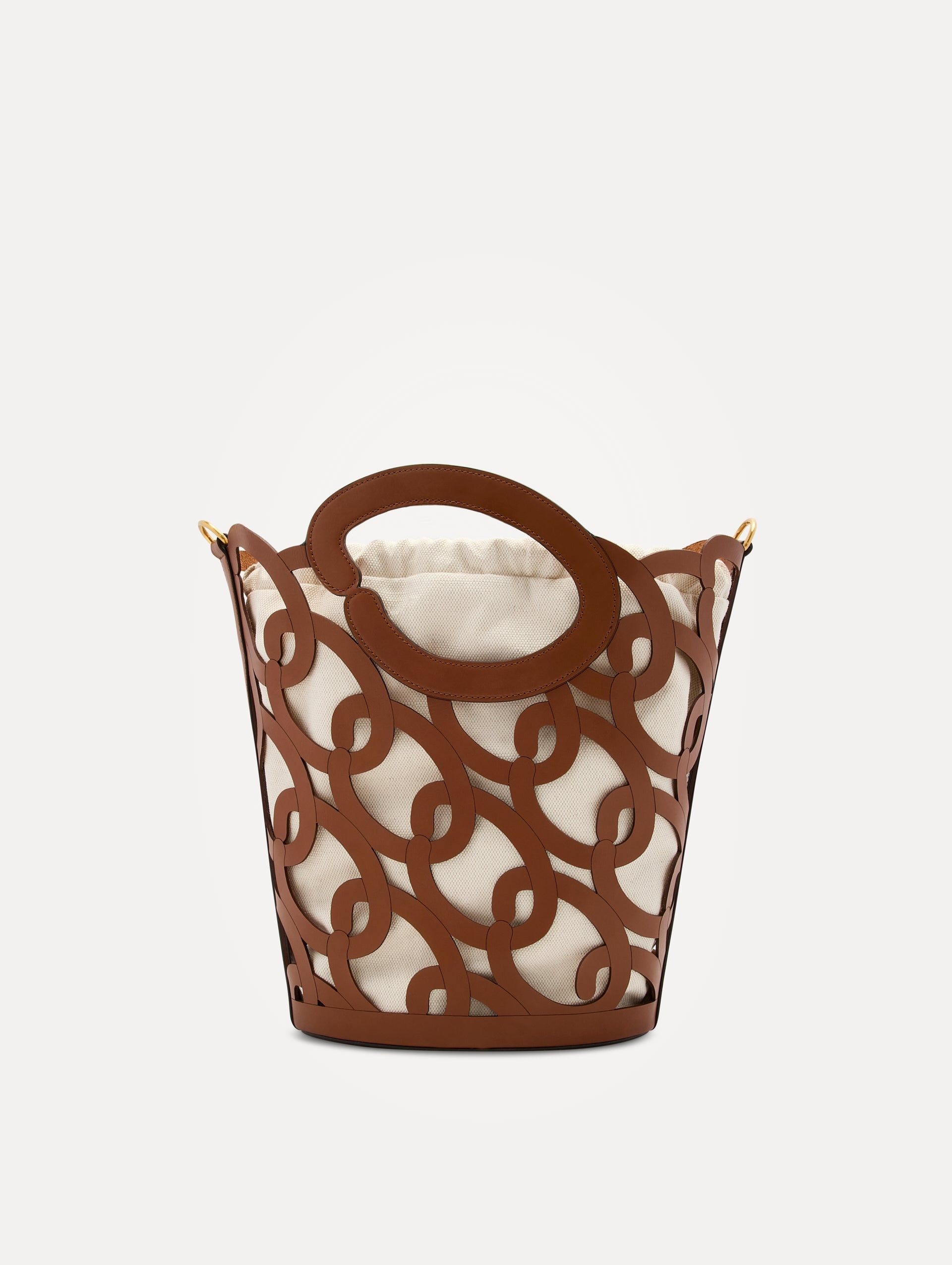 OSCAR CHAIN-LINK LEATHER TOTE - 4