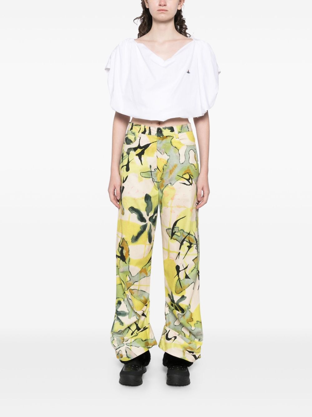 Dante graphic-print trousers - 2