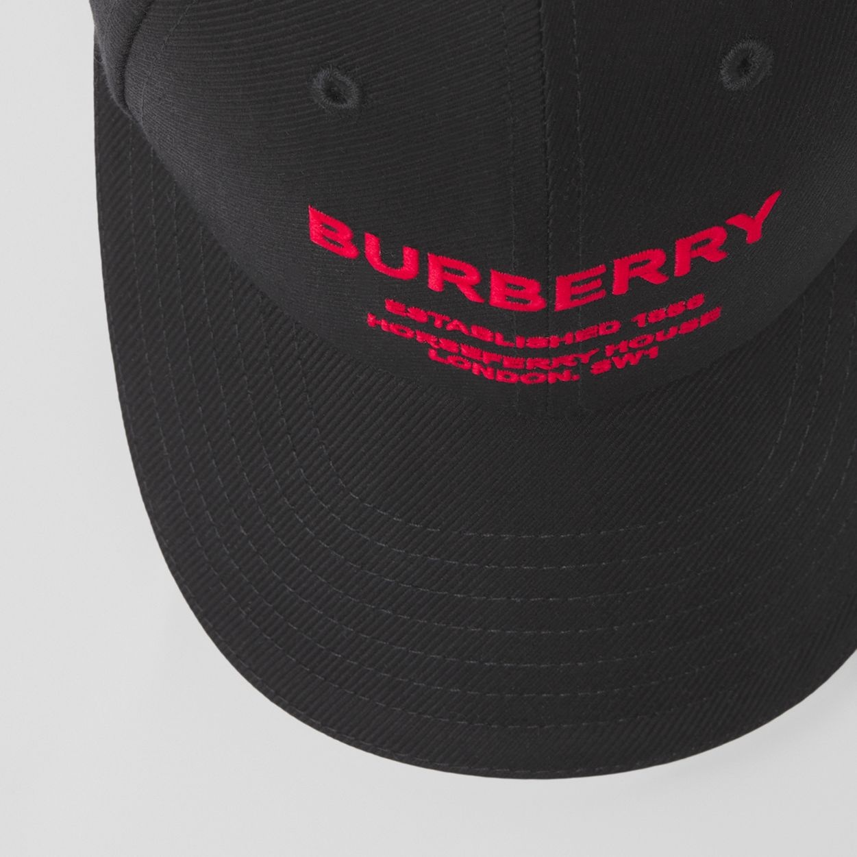 Horseferry Motif Cotton Twill Baseball Cap - 7
