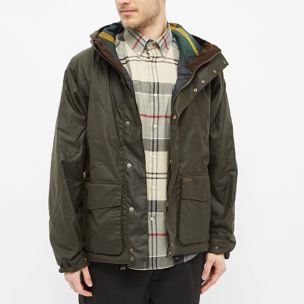 Barbour Grendle Hooded Wax Jacket - 5