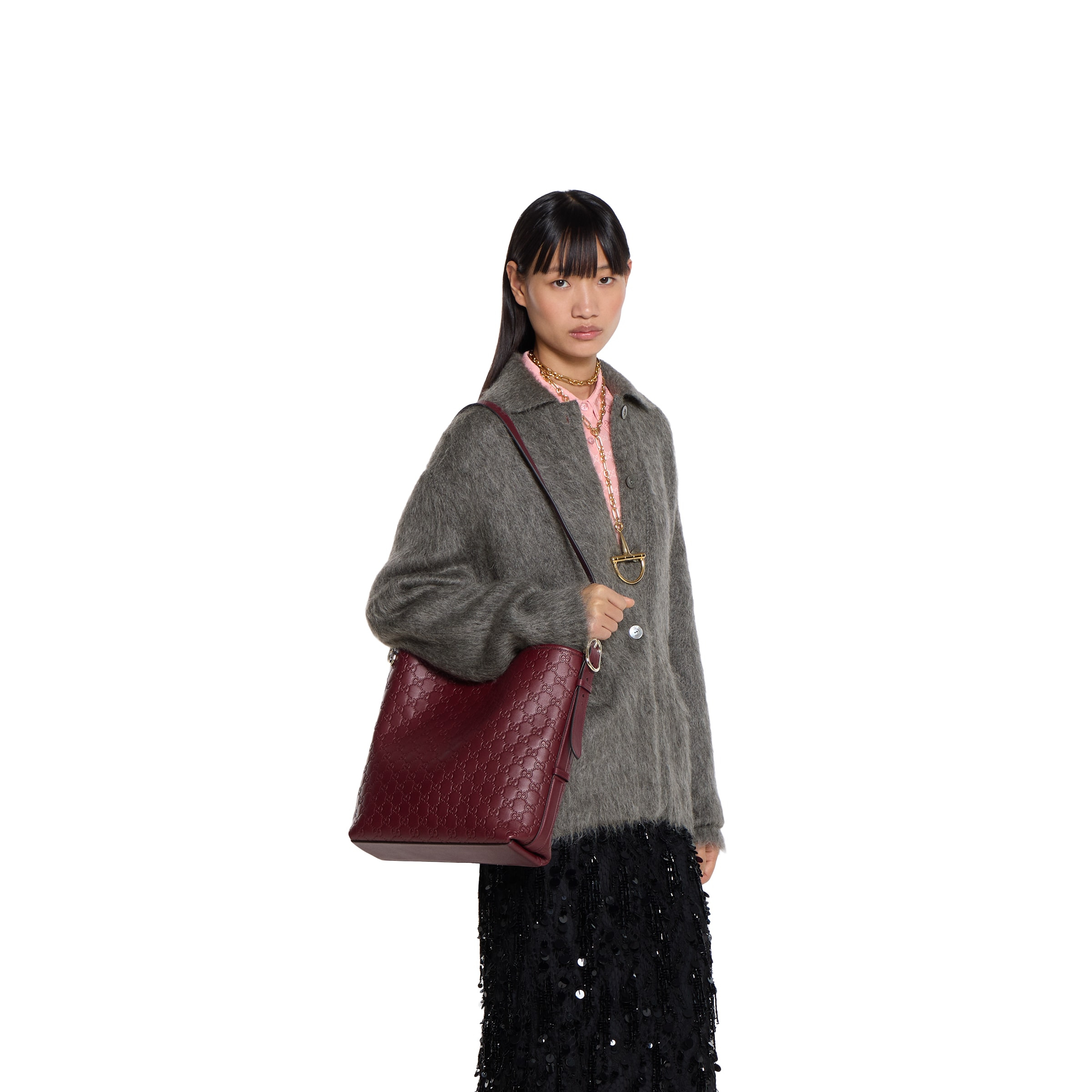 GG Emblem medium shoulder bag - 3