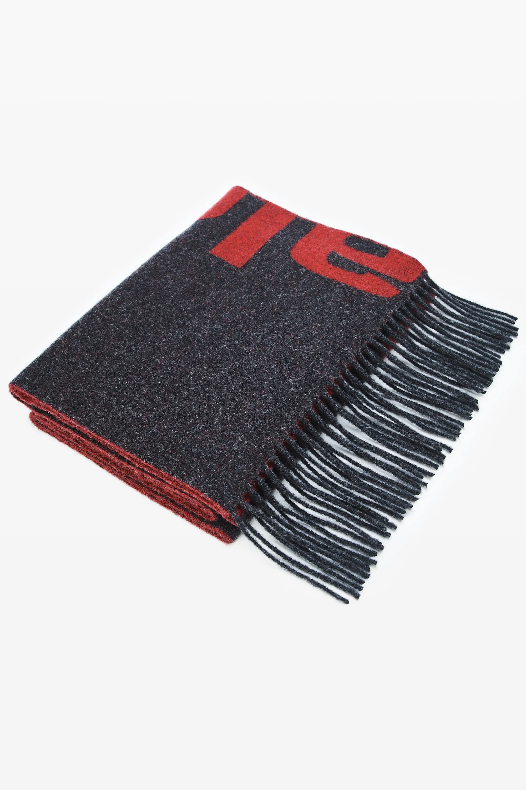 Logo Jacquard Scarf in Wool Cashmere - 1