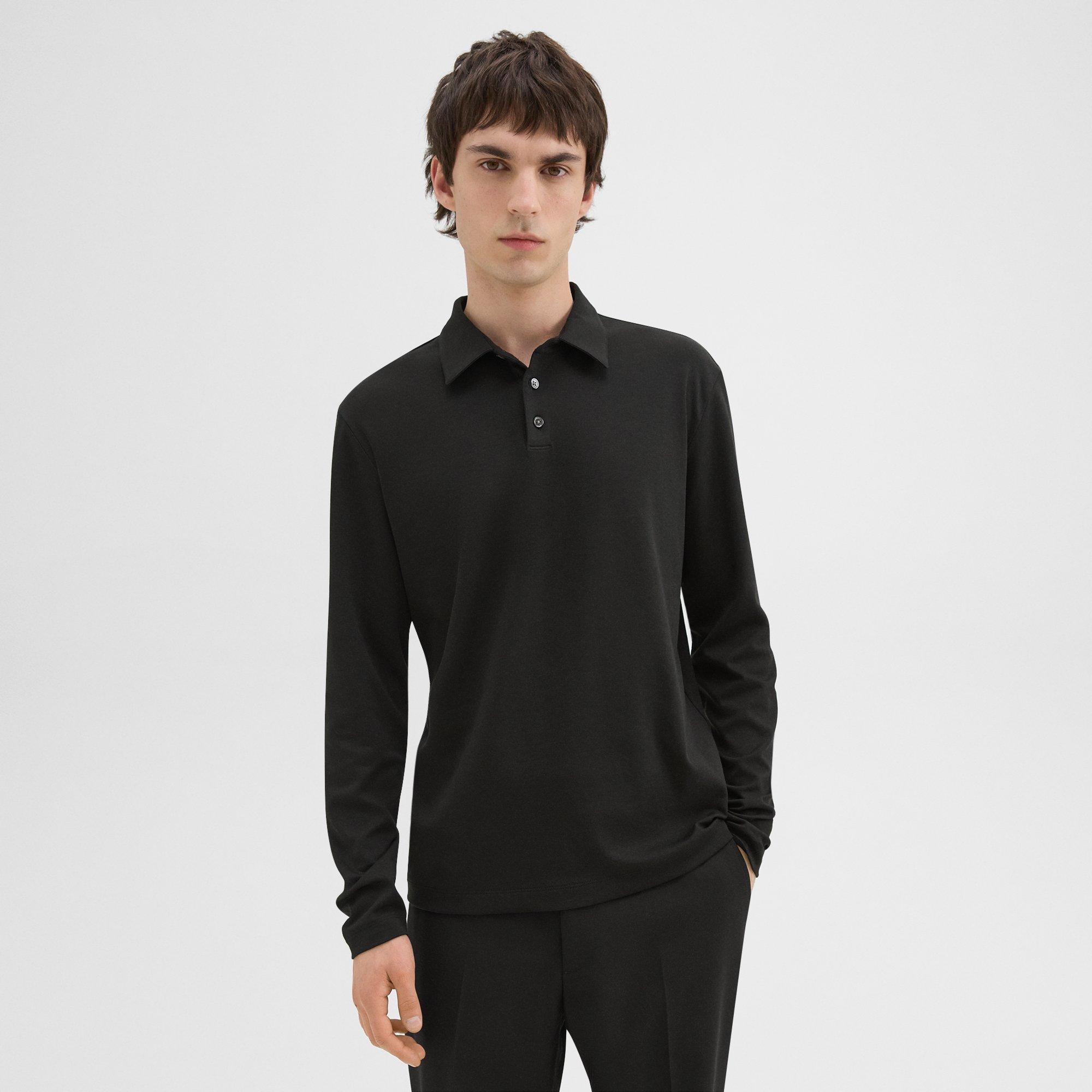 Long-Sleeve Polo Shirt in Cotton Jersey - 2