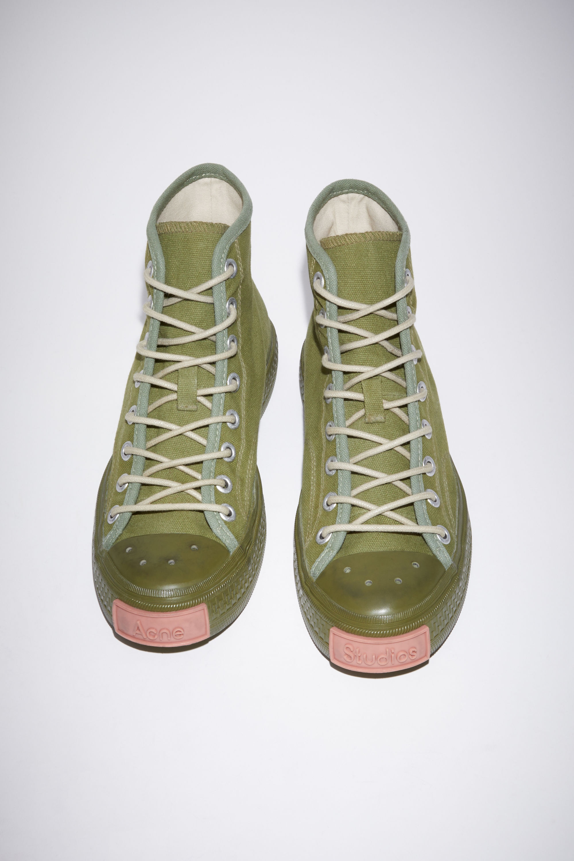 High top sneakers - Olive green - 3
