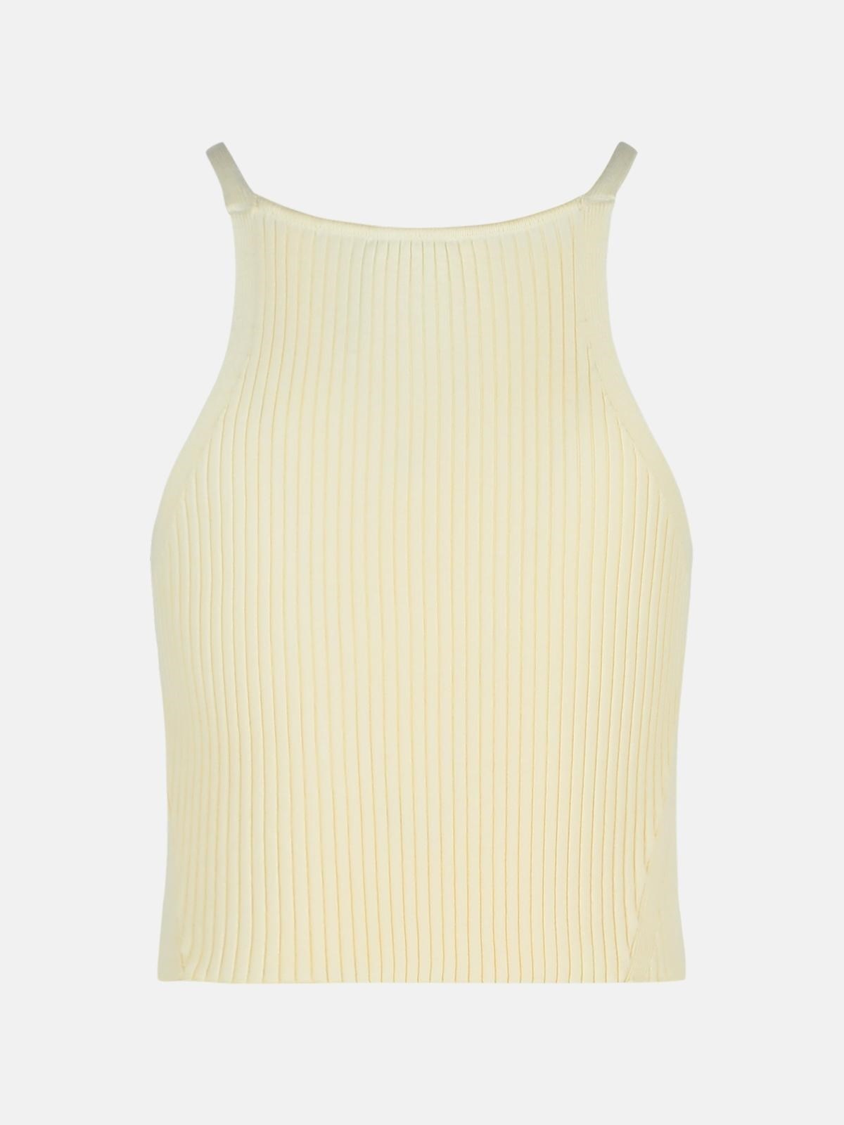 IVORY VISCOSE BLEND TOP - 3