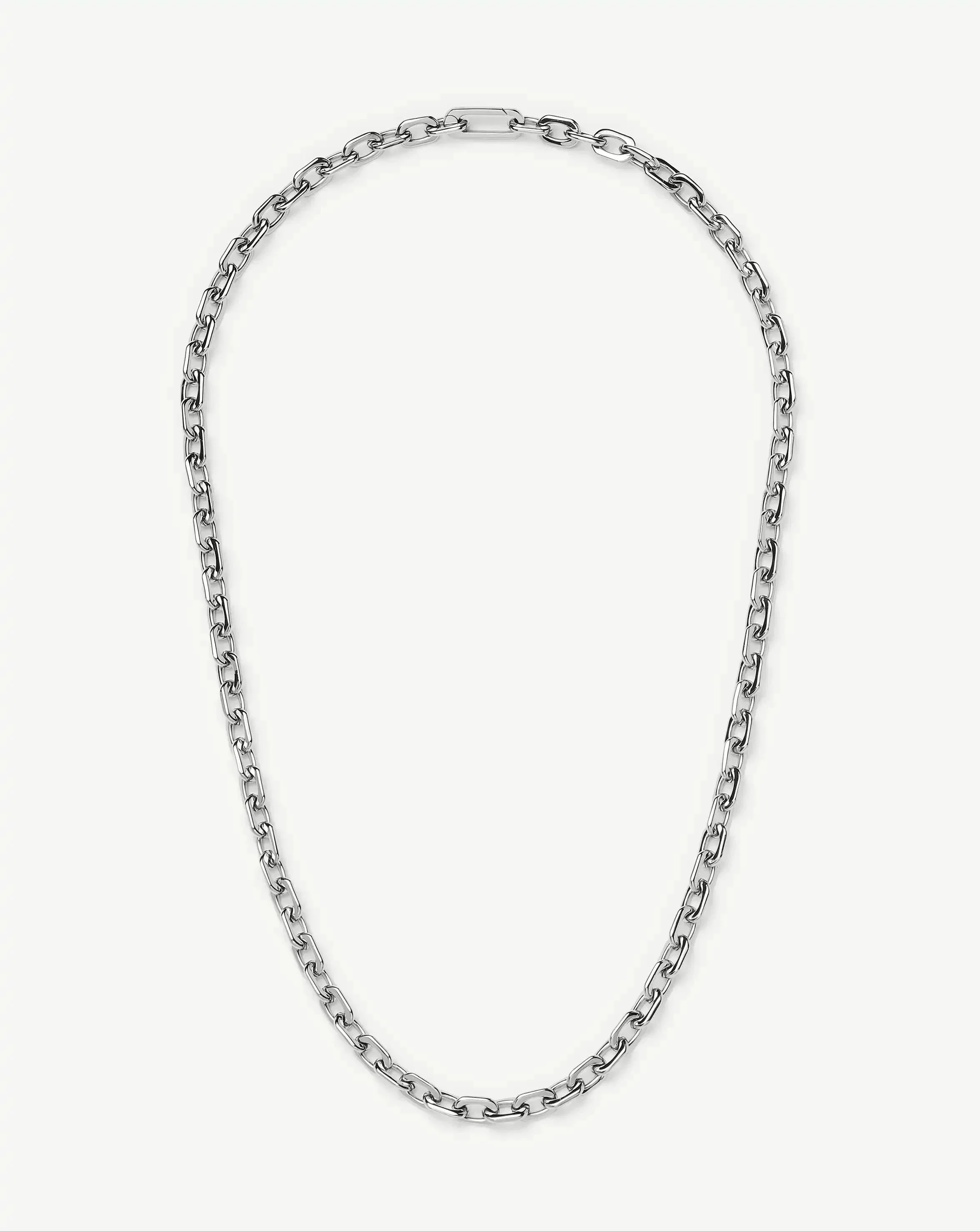 Square Paperclip Chain Necklace - 1