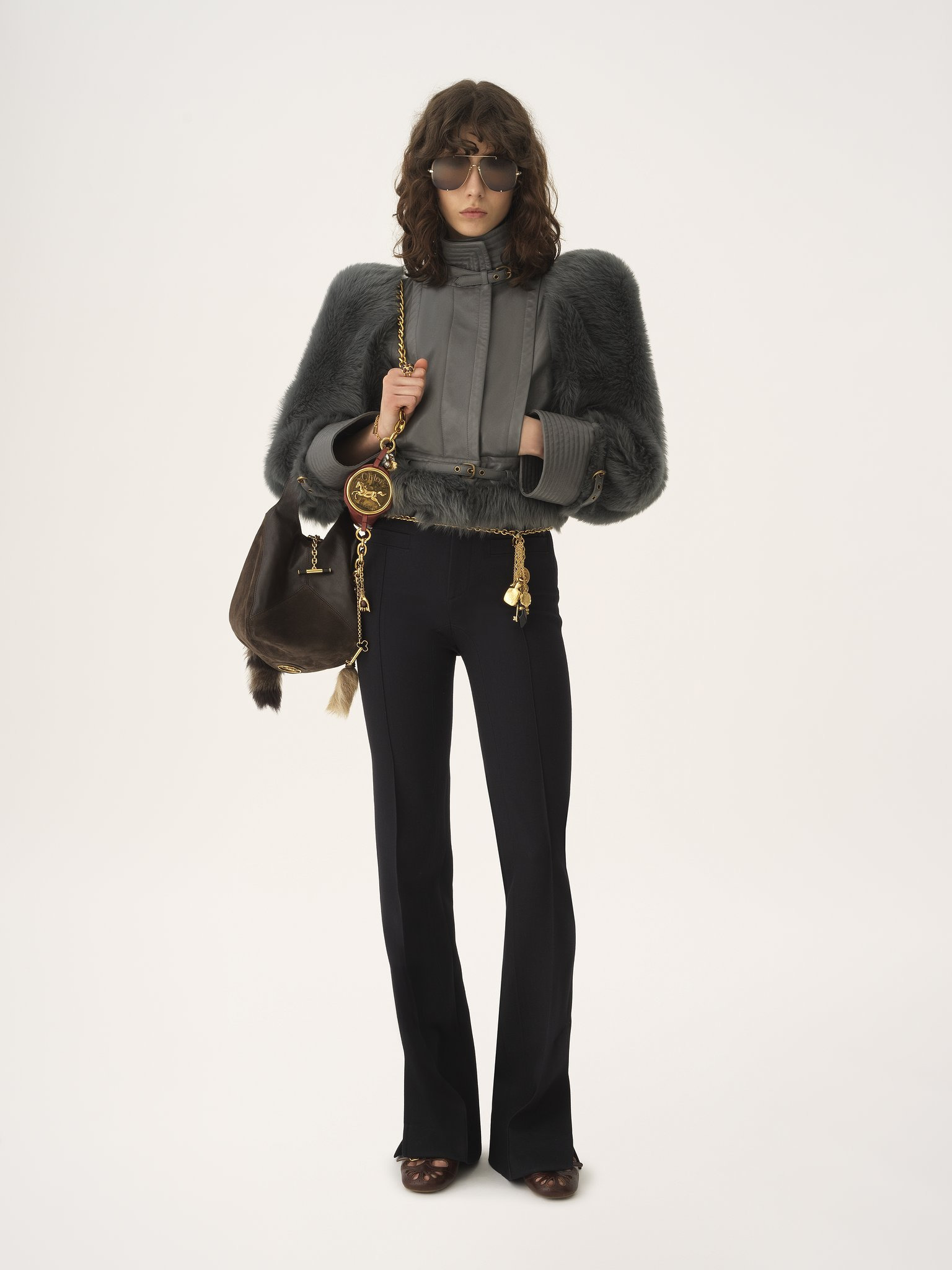 TAILORED PANTS IN WOOL GABARDINE - 3