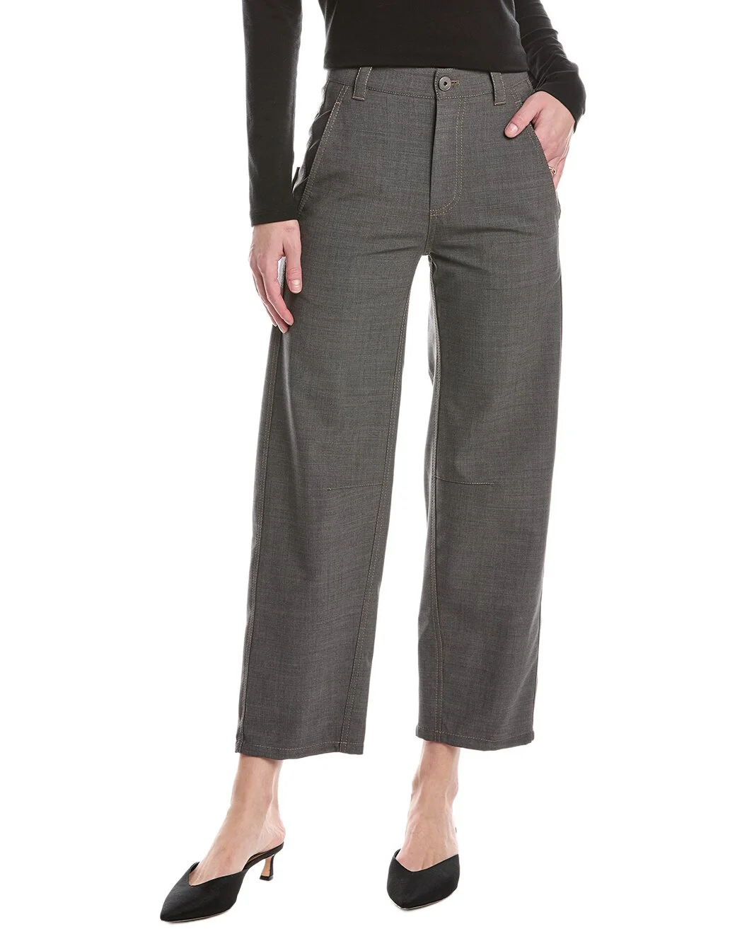 Brunello Cucinelli Wool-Blend Pant - 1