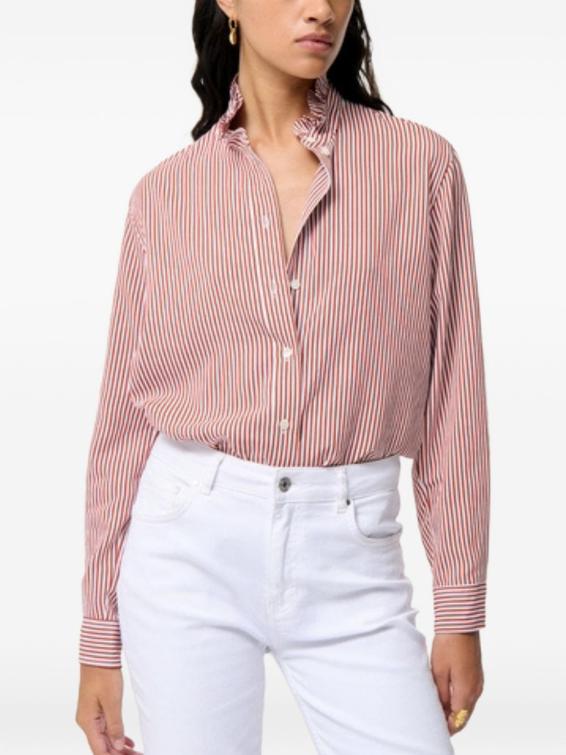 Vanessa Bruno Sidney ruffled striped shirt outlook