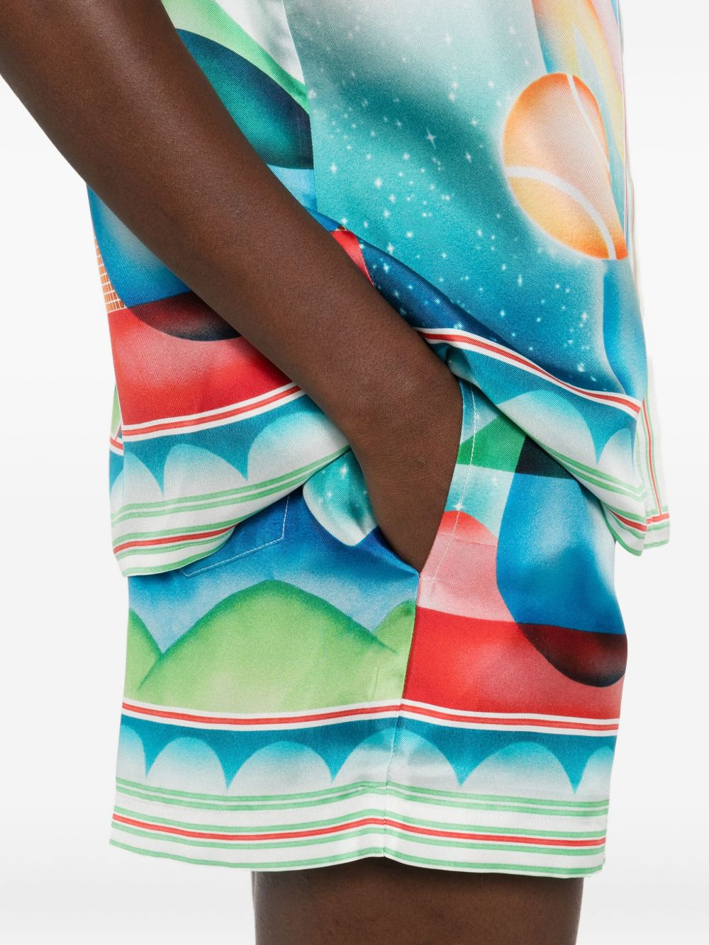 Galaxy Court silk shorts - 5