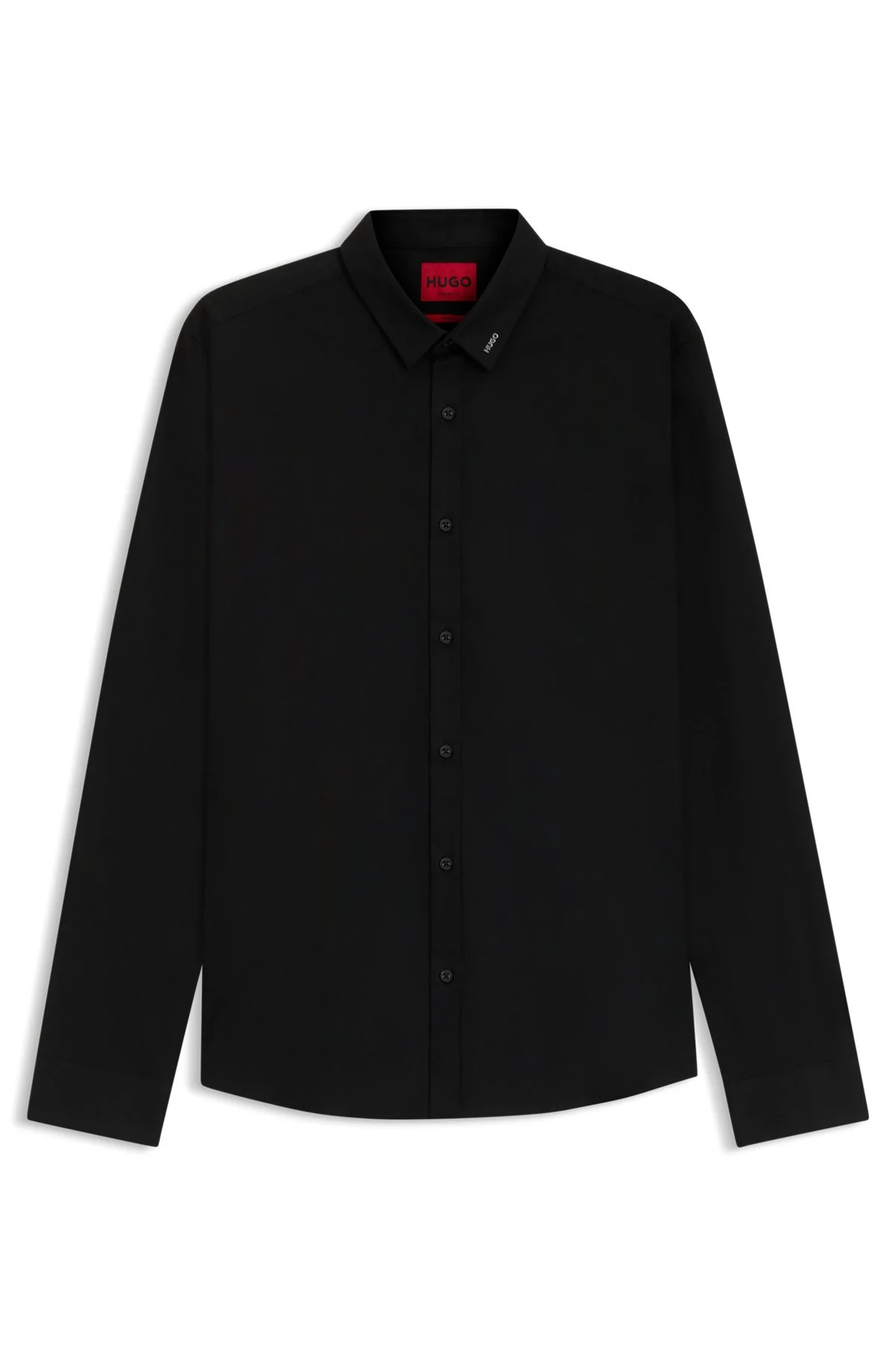 EXTRA-SLIM-FIT SHIRT IN STRETCH-COTTON CANVAS - 1