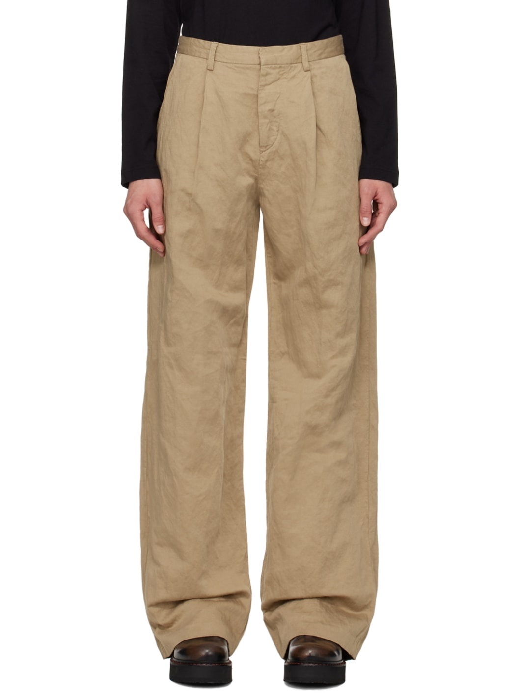 Beige Damon Trousers - 1