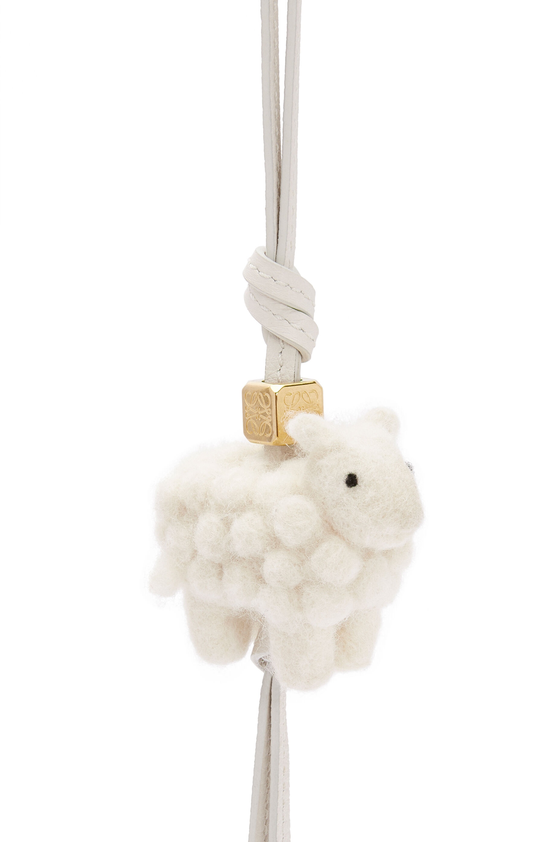 Sheep charm in felt and calfskin - 2