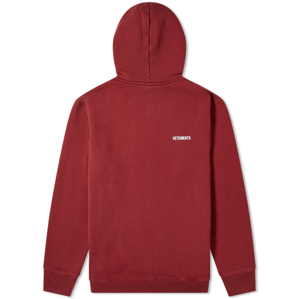 VETEMENTS Small Logo Popover Hoody - 2