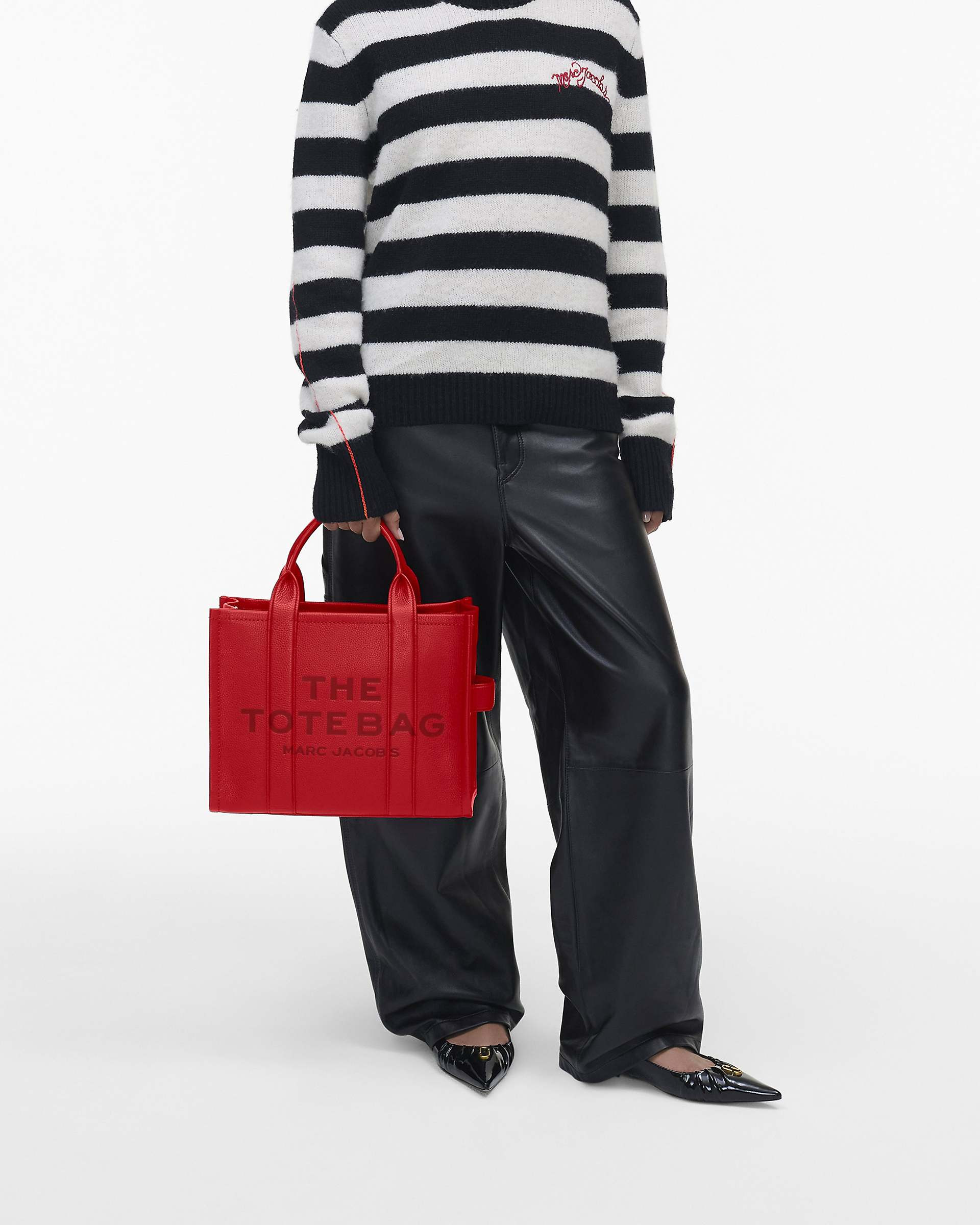 THE LEATHER SMALL TOTE BAG - 9