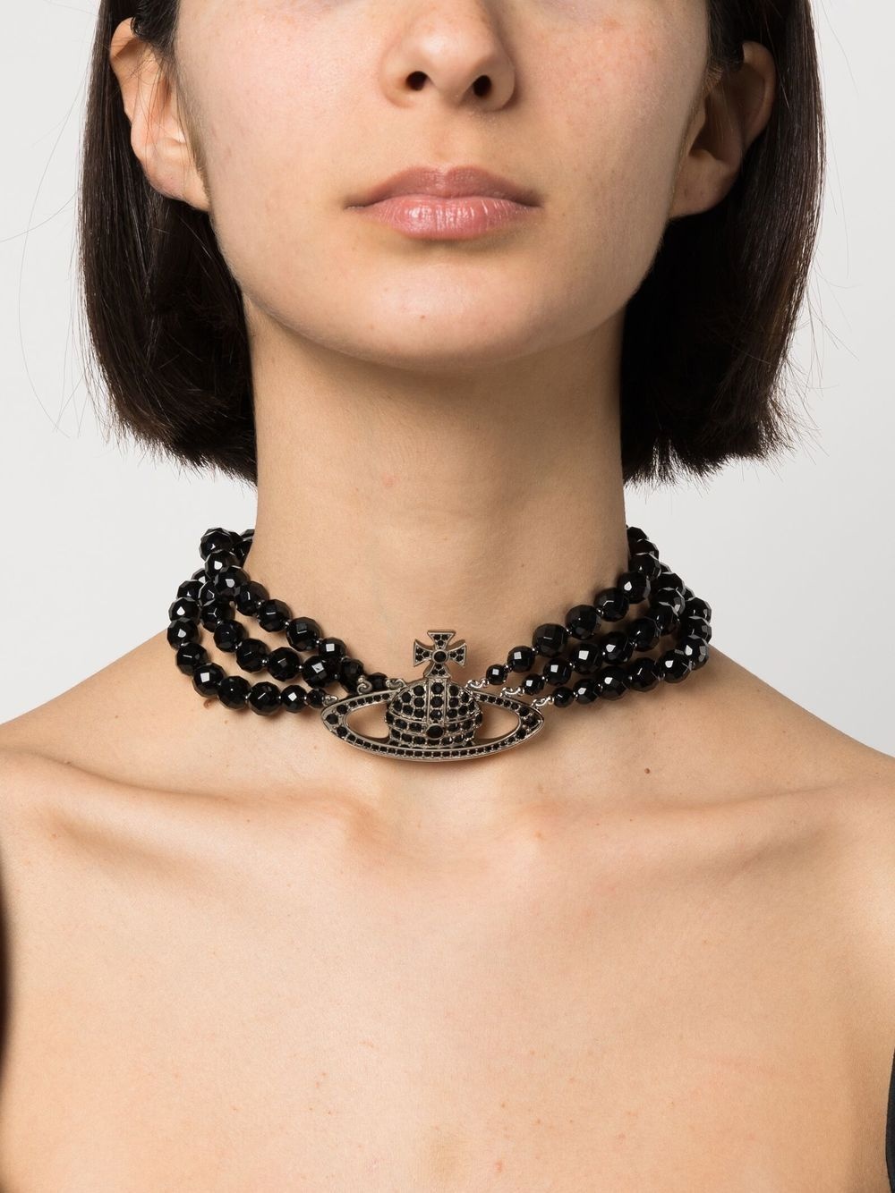 Messaline Orb three-row chocker - 2