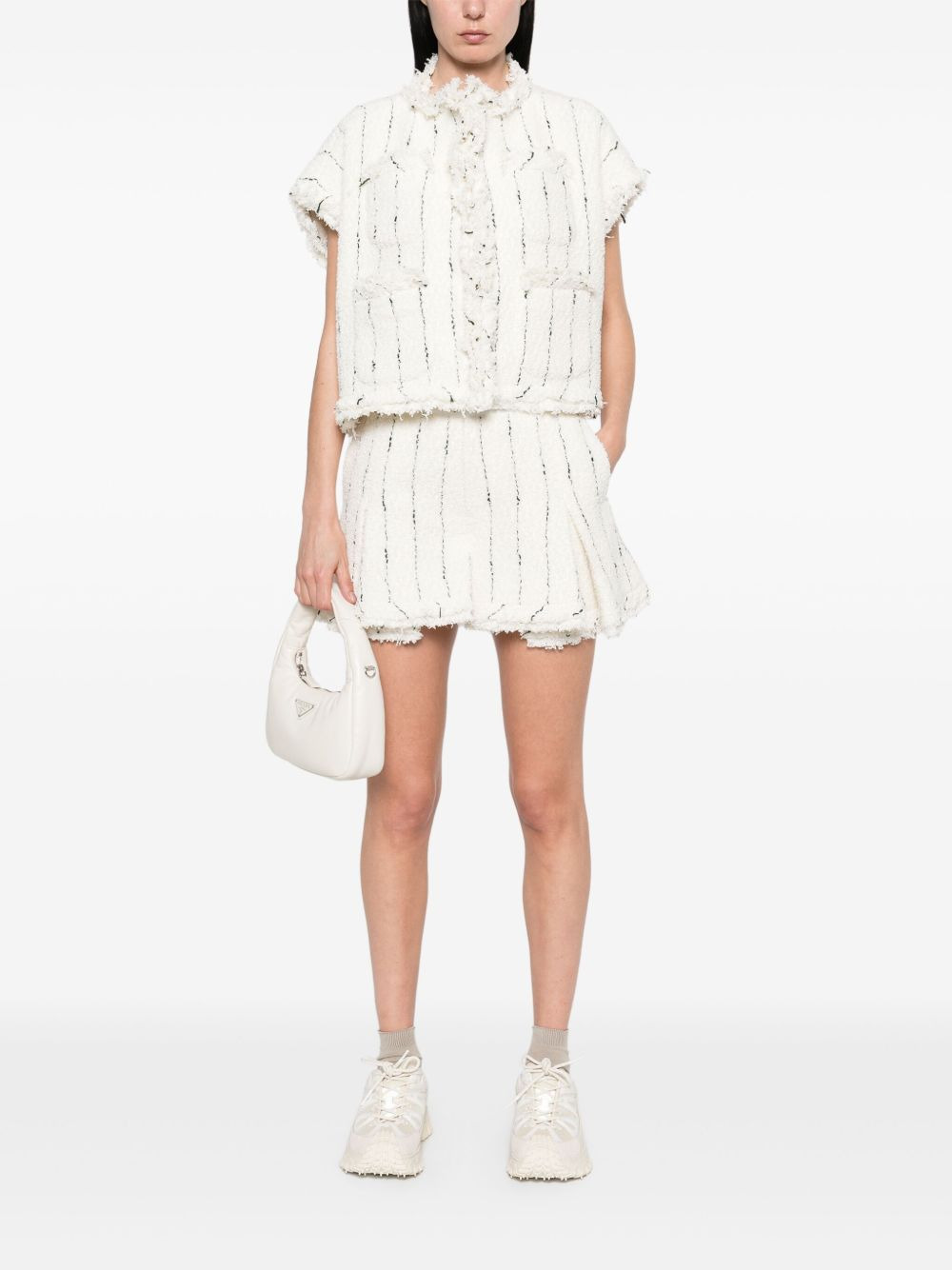 Sacai Women Tweed Shorts - 5