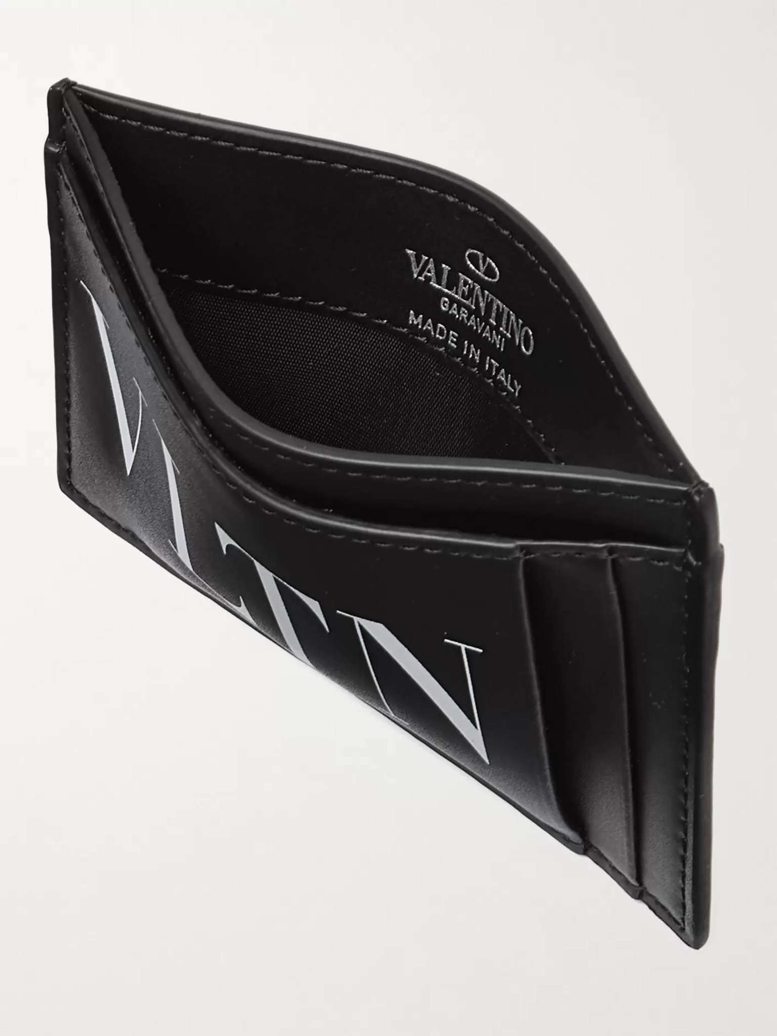 Valentino Garavani Logo-Print Leather Cardholder - 2