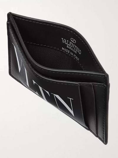 Valentino Valentino Garavani Logo-Print Leather Cardholder outlook