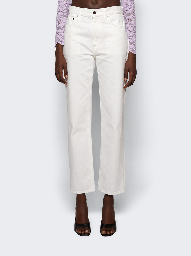 Wular Straight Denim Pants Ivory 3