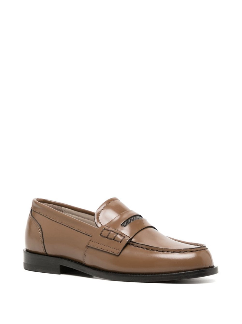 FABIANA FILIPPI slip-on leather loafers outlook