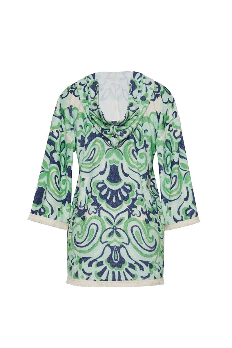 Wilson Terry Dress Terry Cool, Fringe-Trimmed Flair 3