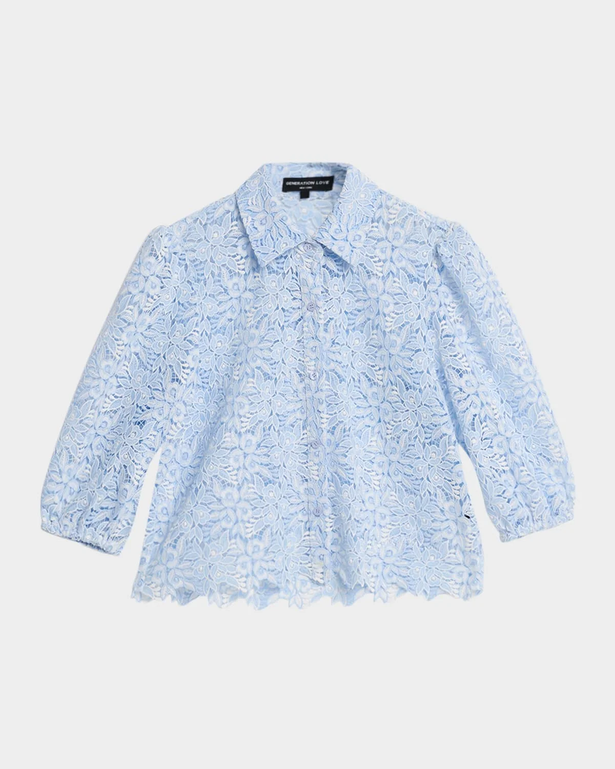Tammy Two-Tone Lace Blouse - 1