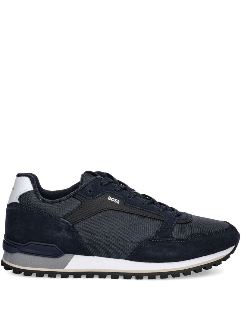 Parkour suede-panelled sneakers 1