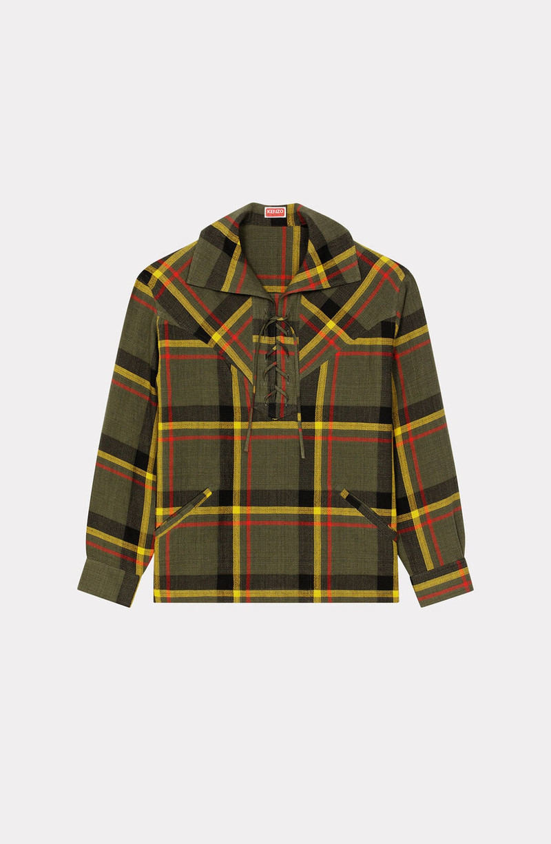 Checked oversized shirt 1